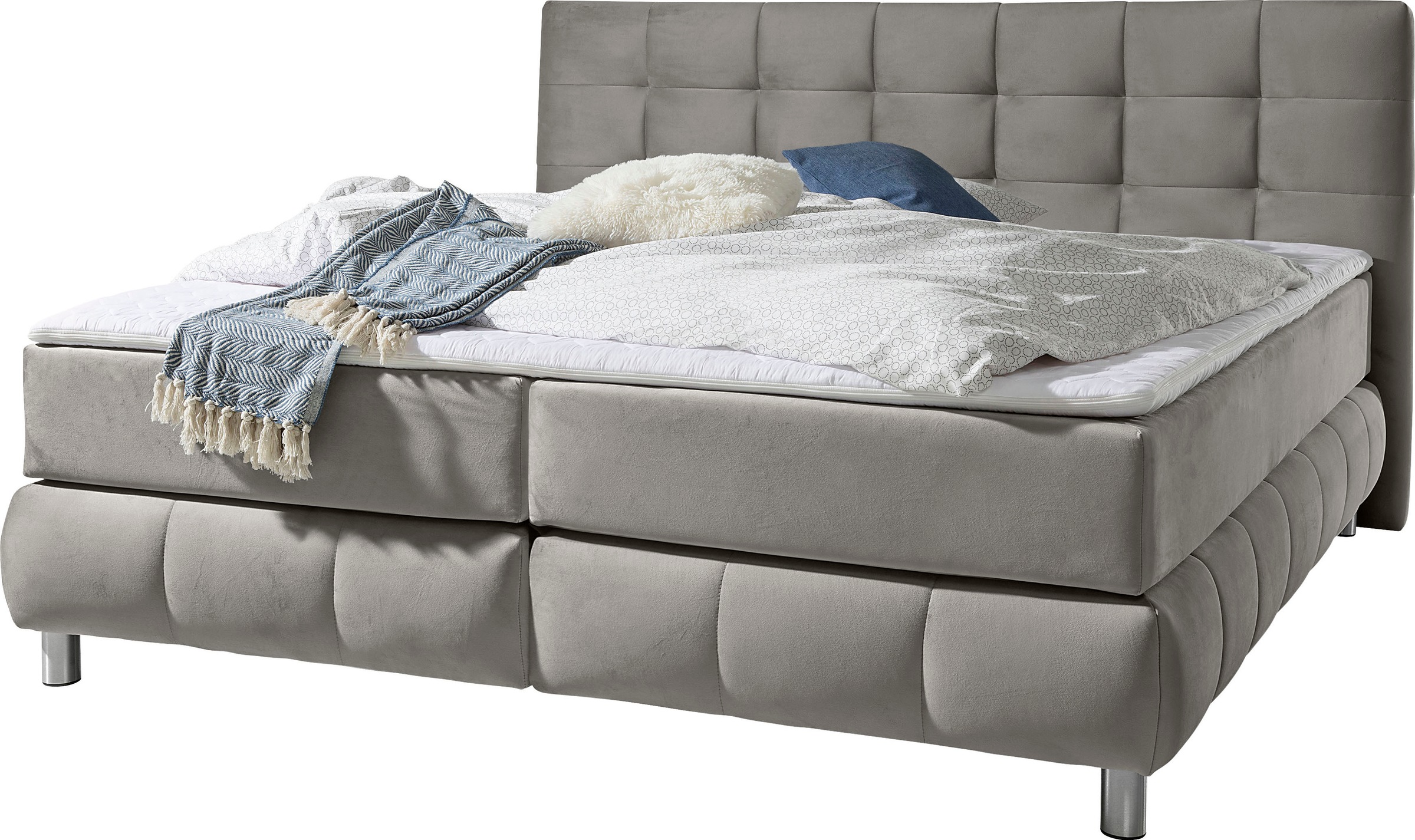 andas Boxspringbett "Salo" incl. Topper, 6 Breiten, 2 Härtegrade, TFK auch günstig online kaufen