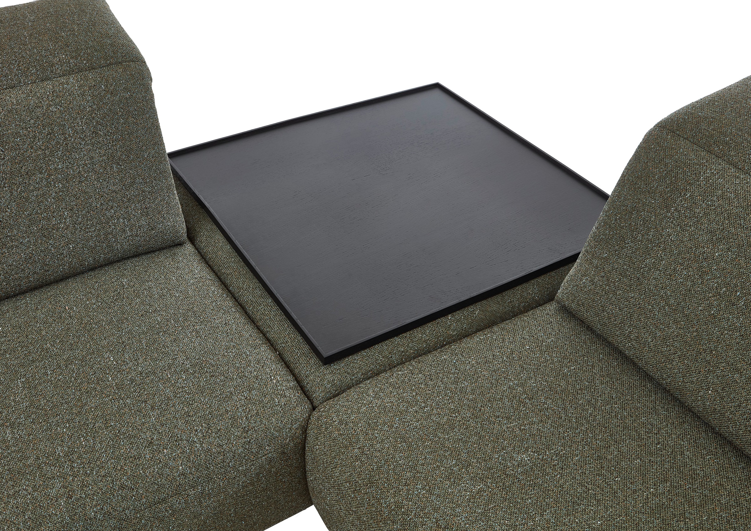 Home affaire Tablett »Holztablett Eiche furniert, schwarz lackiert, 70x70 c günstig online kaufen