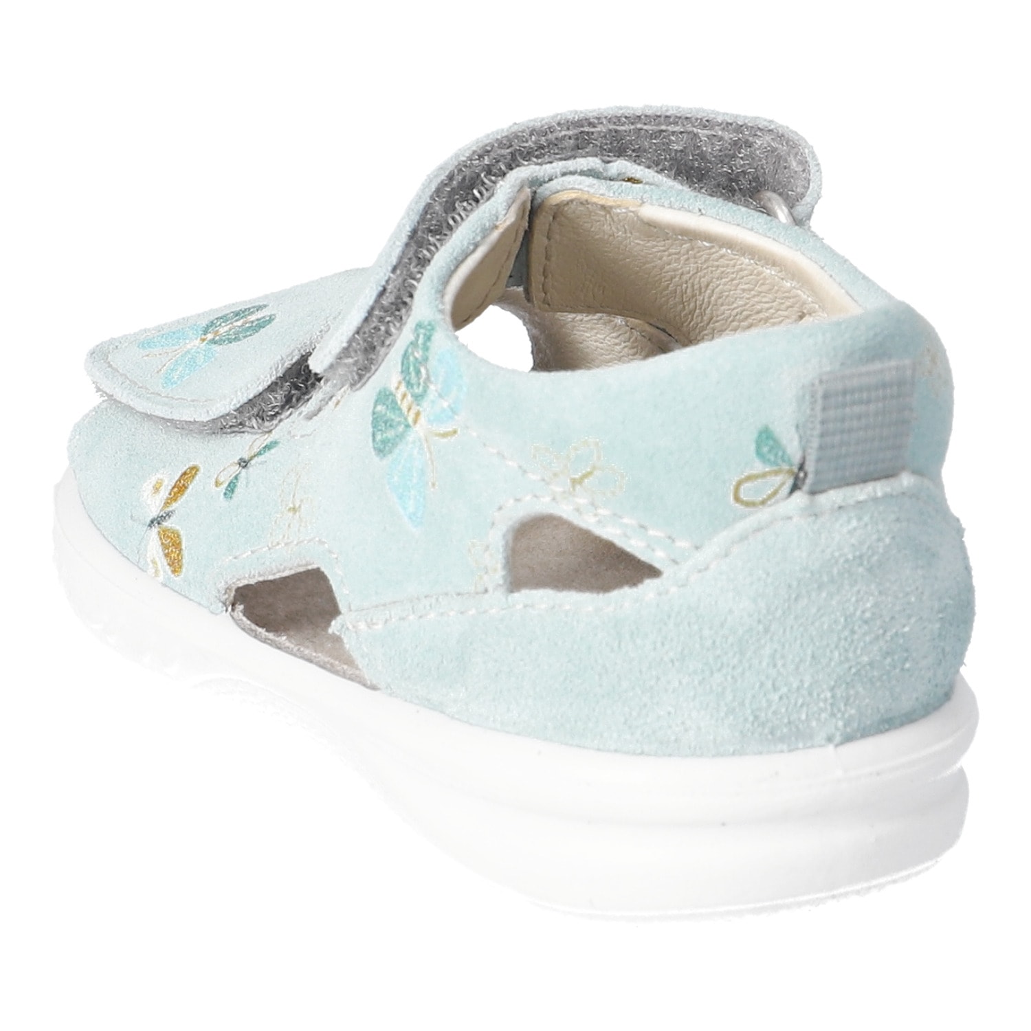 PEPINO by RICOSTA Lauflernschuh »Banu WMS: mittel«  Sandalette mit Klett und Animal Print, Größenschablone zum Download