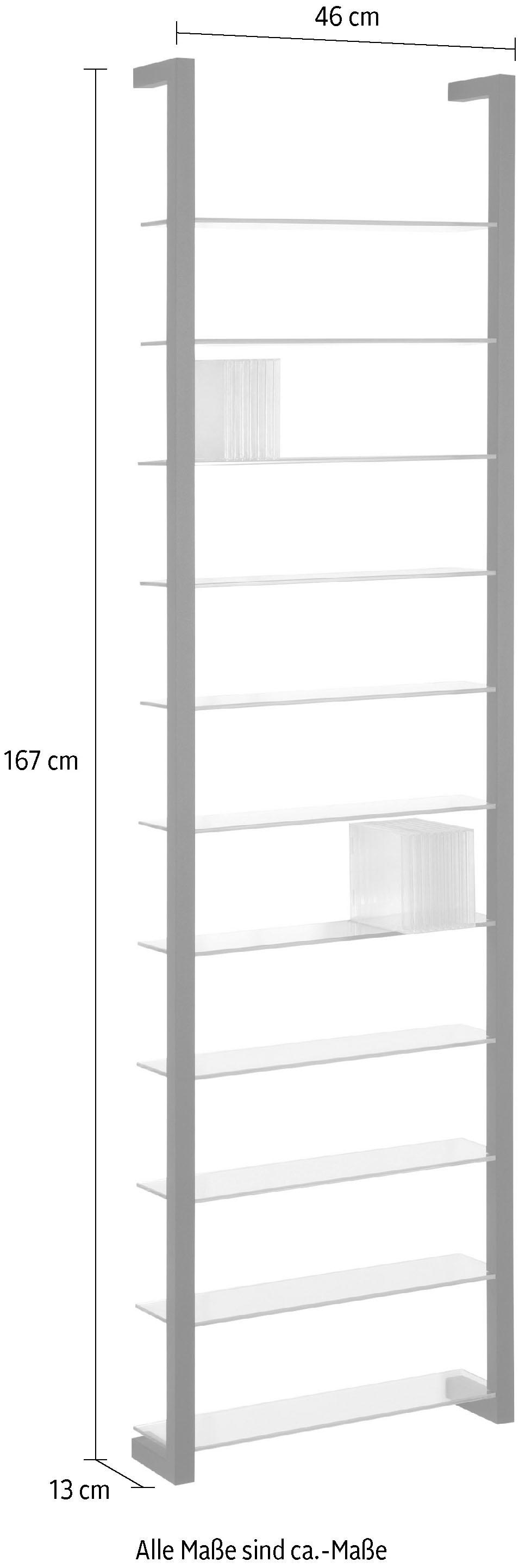 Spinder Design Wandregal "CUBIC", Metall, Tiefe 13 cm günstig online kaufen