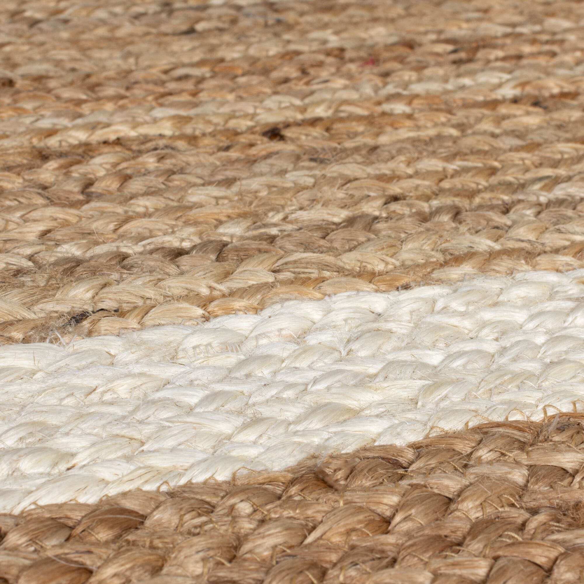 FLAIR RUGS Teppich »Grace«, rechteckig, 4 mm Höhe, Jute Teppich mit Wellenschliff