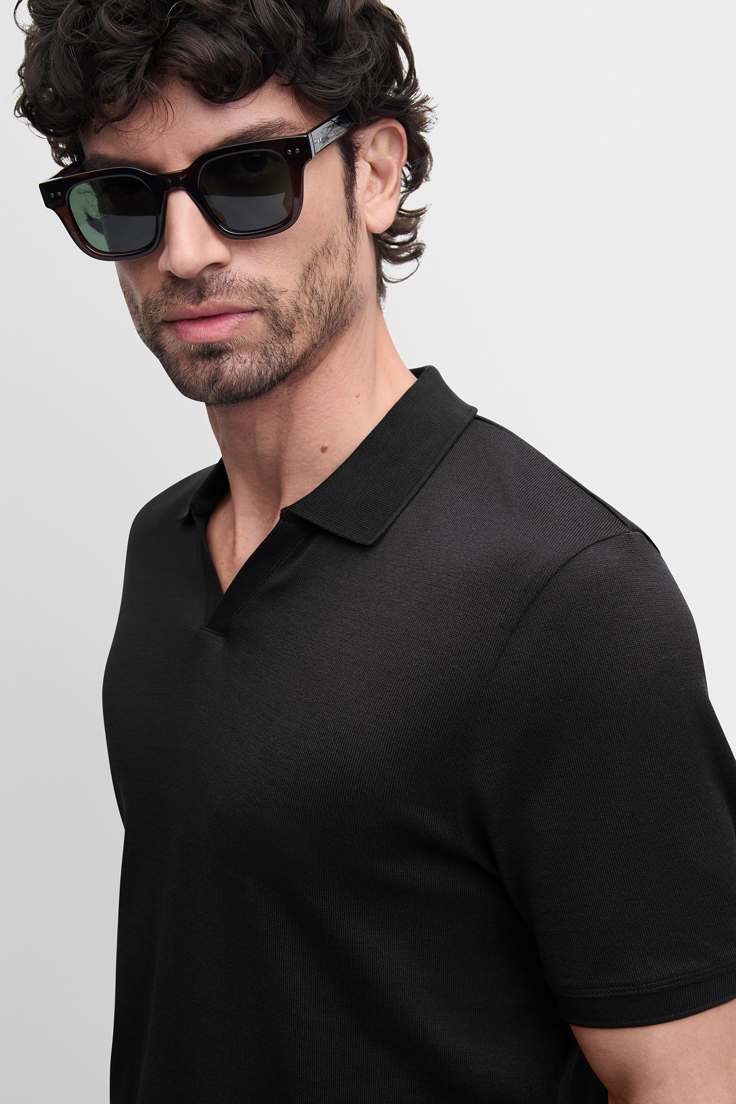 Cinque Poloshirt »CIBOLL« Polokragen, offene Knopfleiste, Relaxed Fit