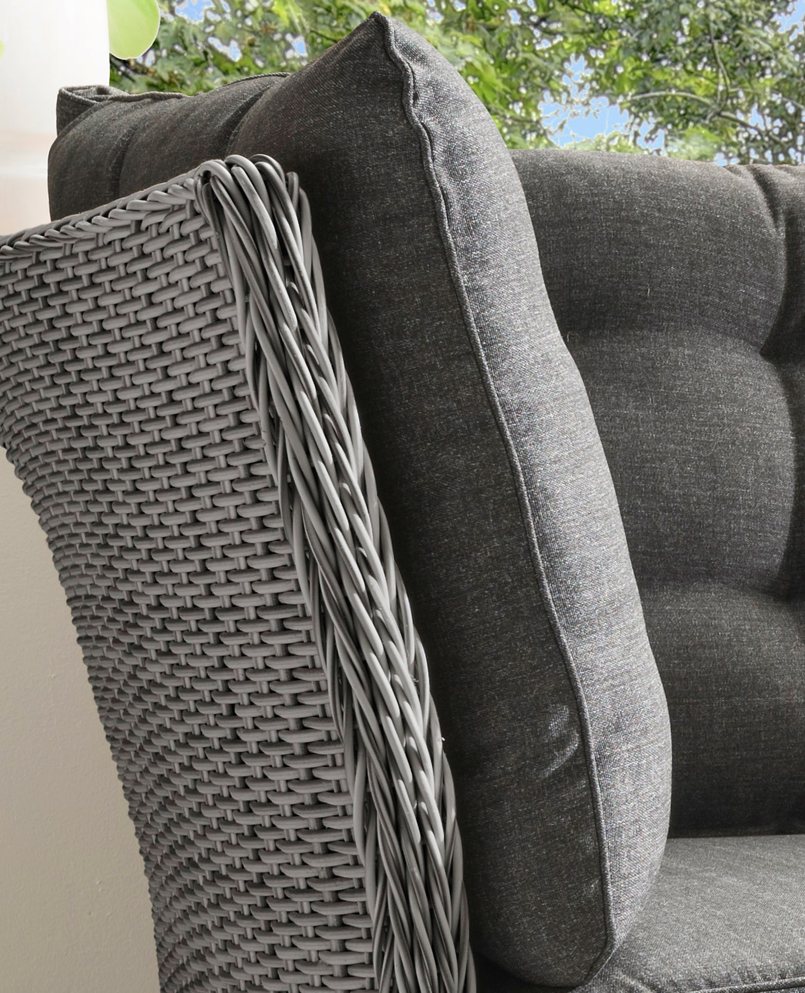 Destiny Gartenlounge-Bank »PALMA«, Aluminium, Polyrattan, 2´er Bank, inkl. Auflagen