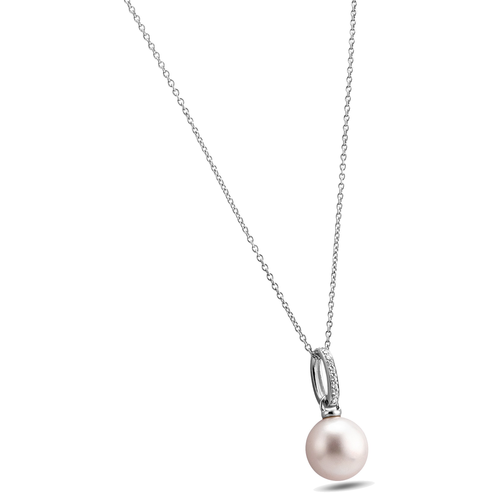 Orolino Kette mit Anhänger »585/- Weißgold Perle Brillanten«