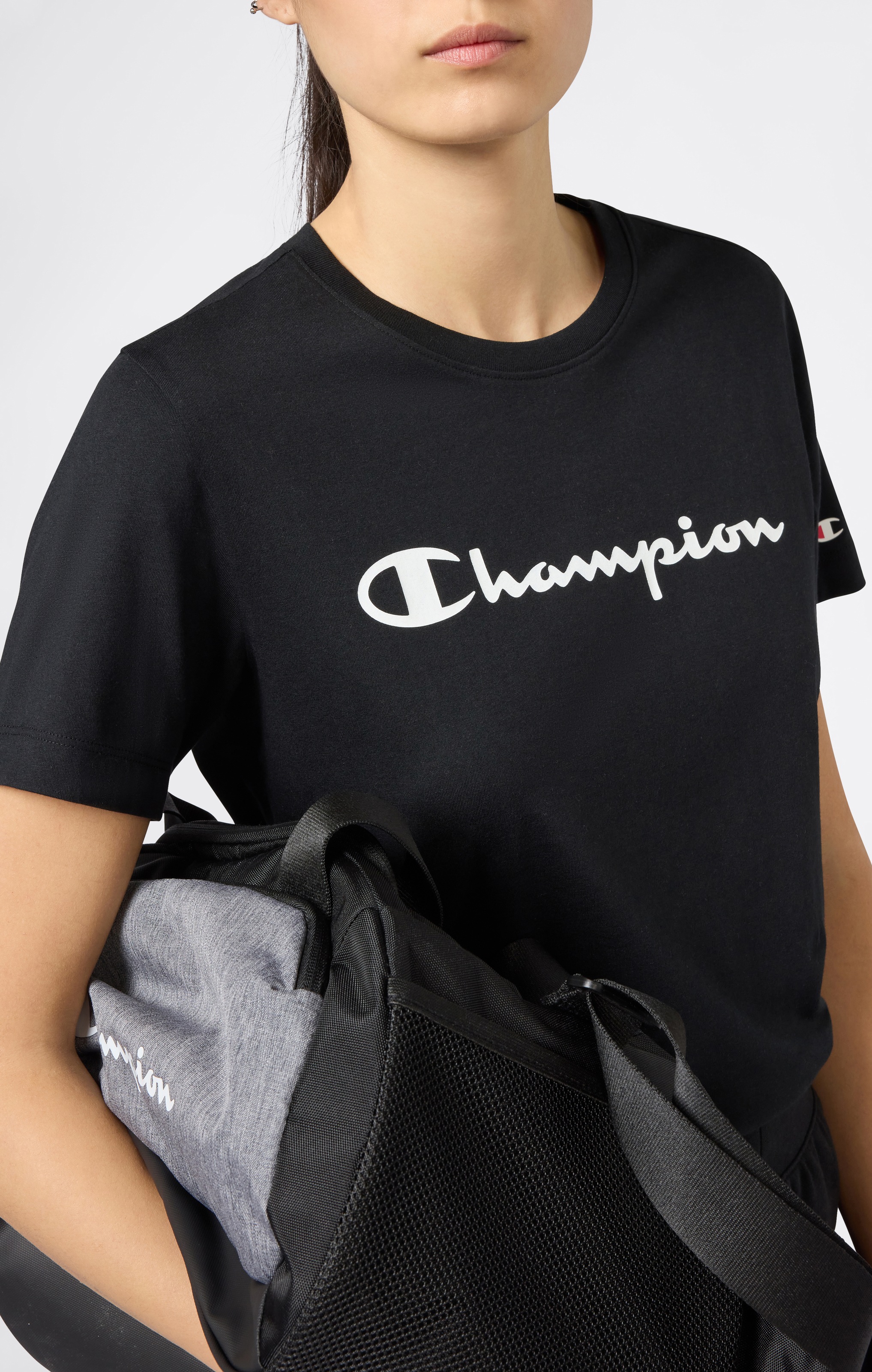 Champion T-Shirt klassischer Schnitt, sportlicher Stil, aus Baumwolle