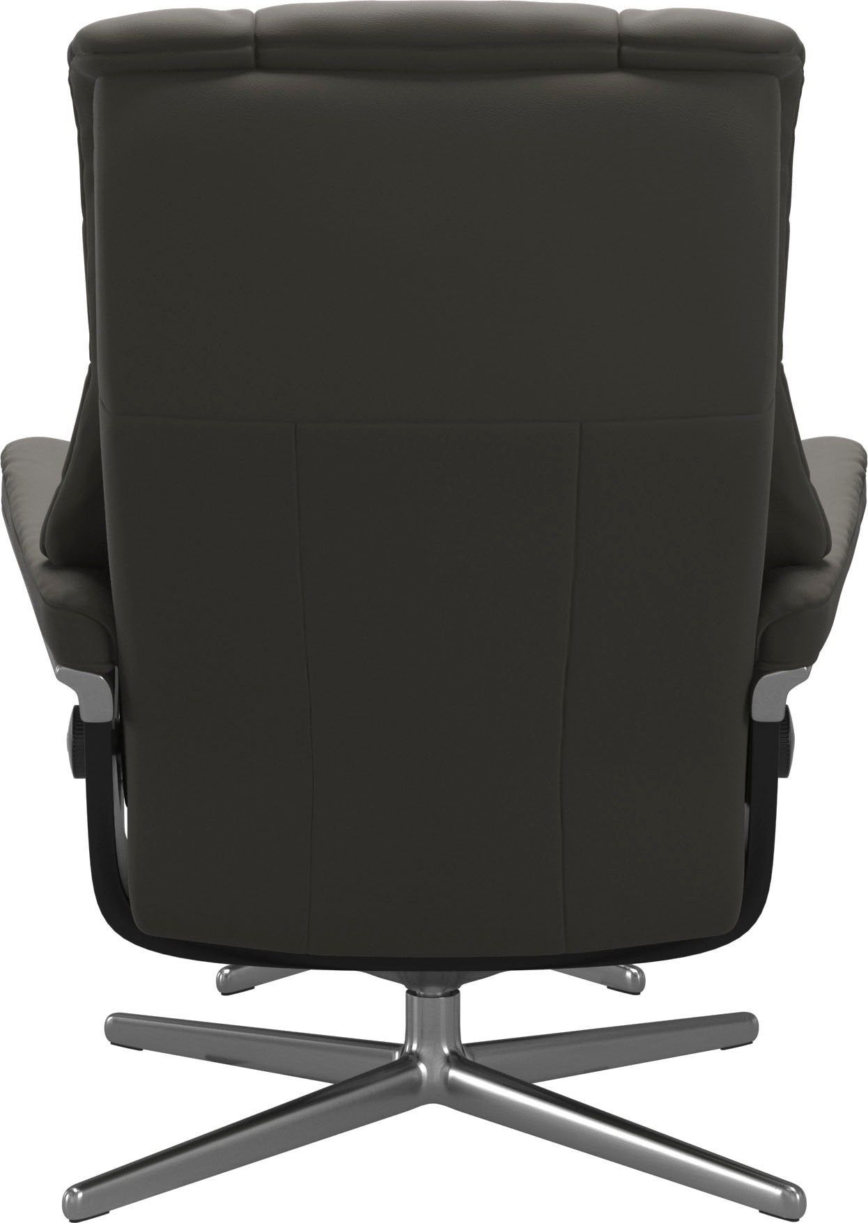 Stressless® Relaxsessel »Mayfair«, (Set, Relaxsessel mit Hocker), mit Hocker, mit Cross Base, Größe S, M & L, Holzakzent Schwarz