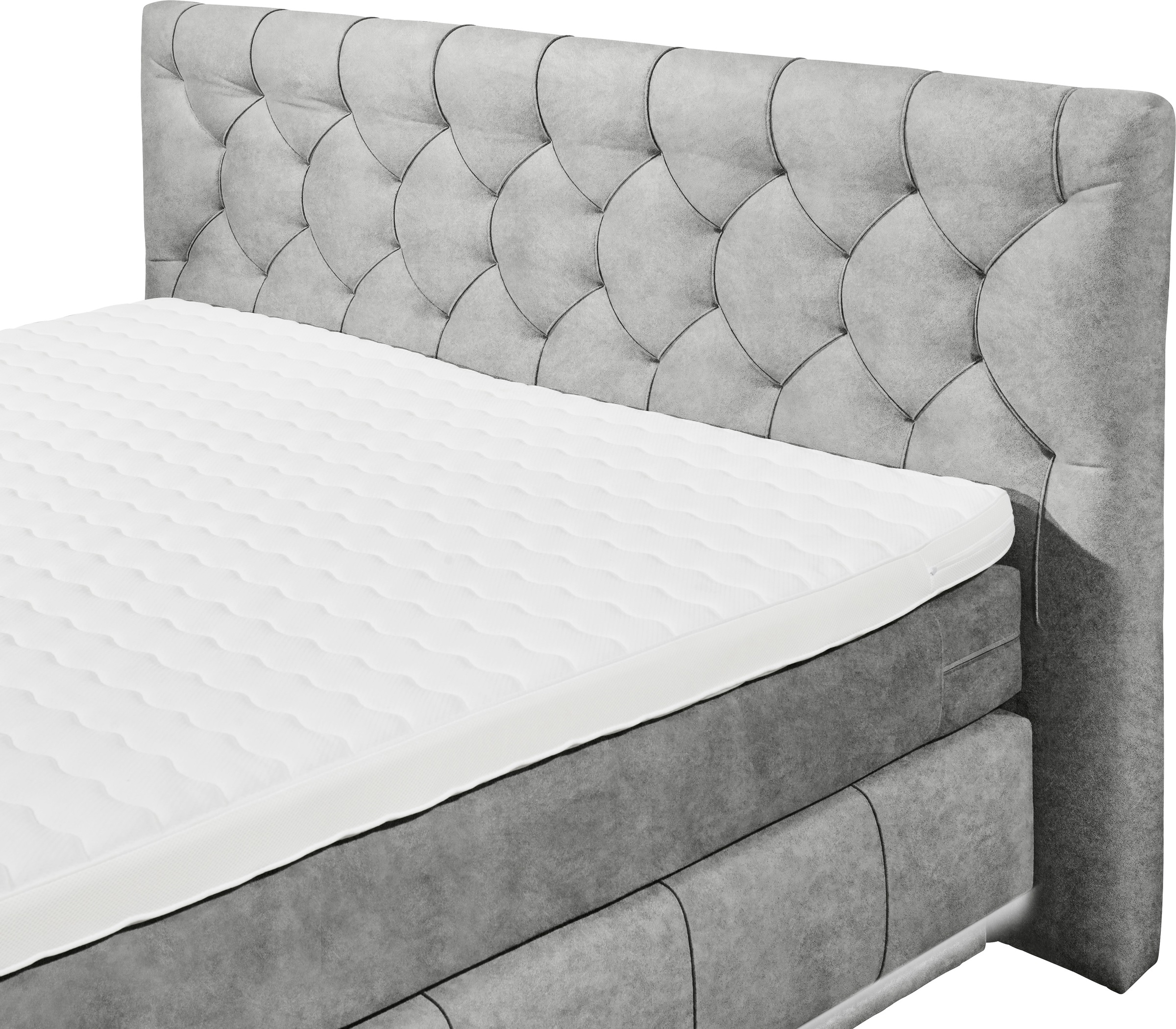 6. Bild von ED EXCITING DESIGN Boxspringbett »Florenz«, inkl. zwei schwebenden Bettkästen, wahlweise mit LED-Leiste