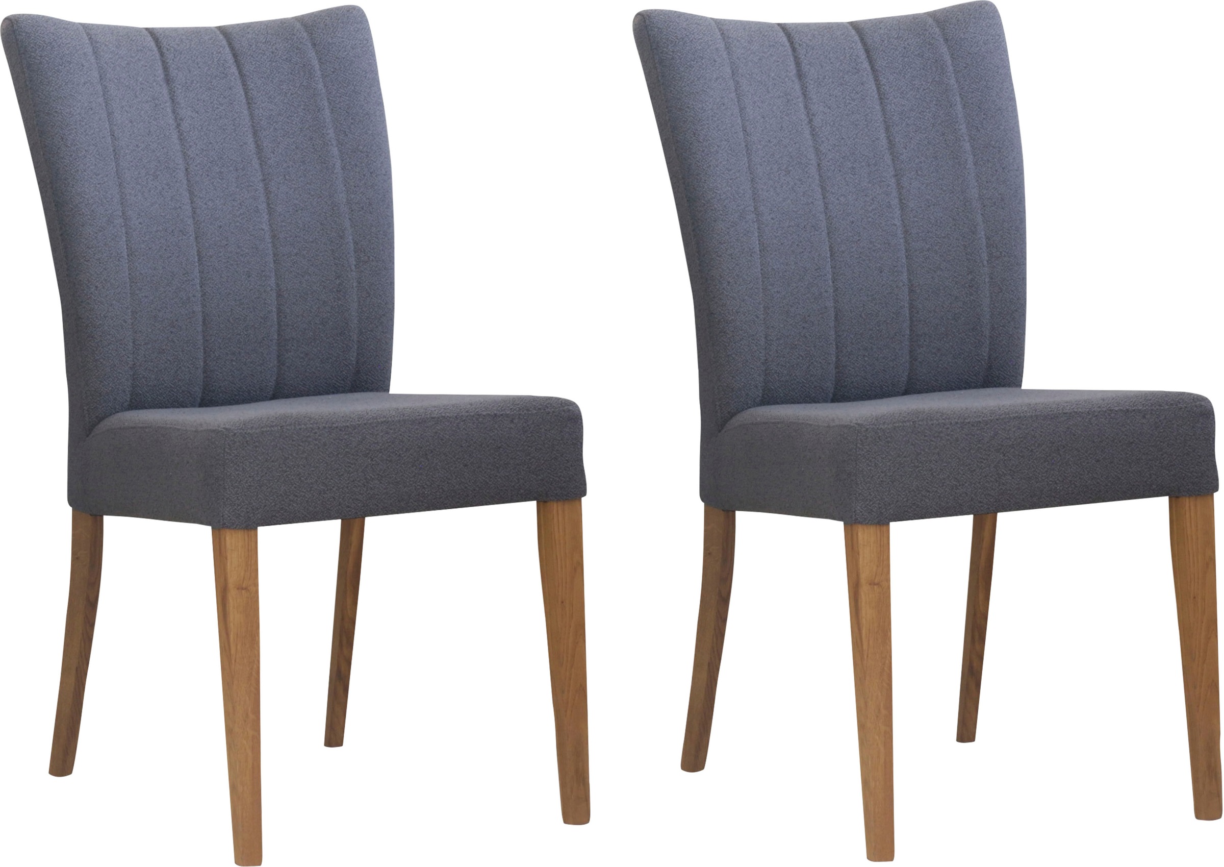 Home affaire 4-Fußstuhl »Dia« (Set) 2 Stk. Strukturstoff Gestell Eiche mass günstig online kaufen
