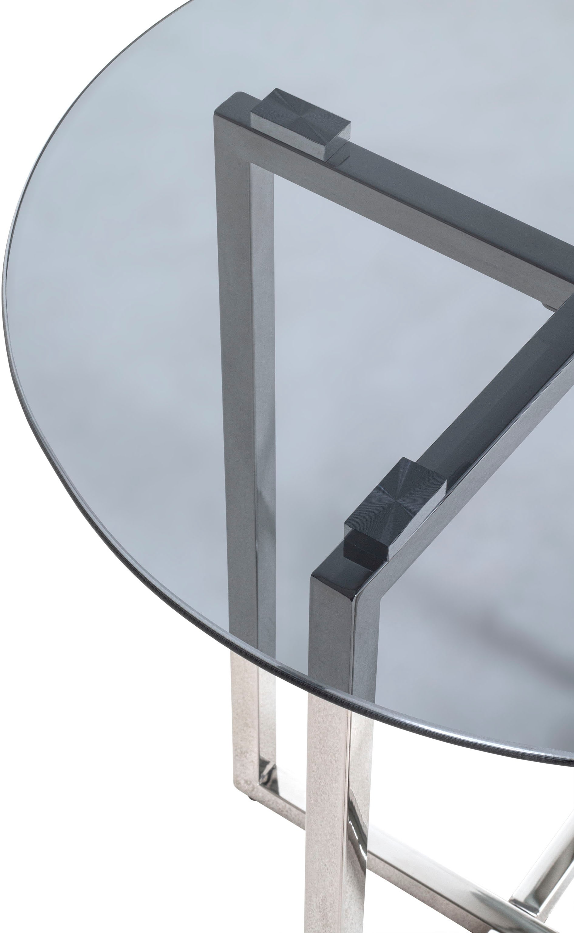 HAKU Beistelltisch »Sofatisch, Wohnzimmertisch« 1 Stk. tlg. rund - aus Metall Silber - Ø/H 50/55 cm