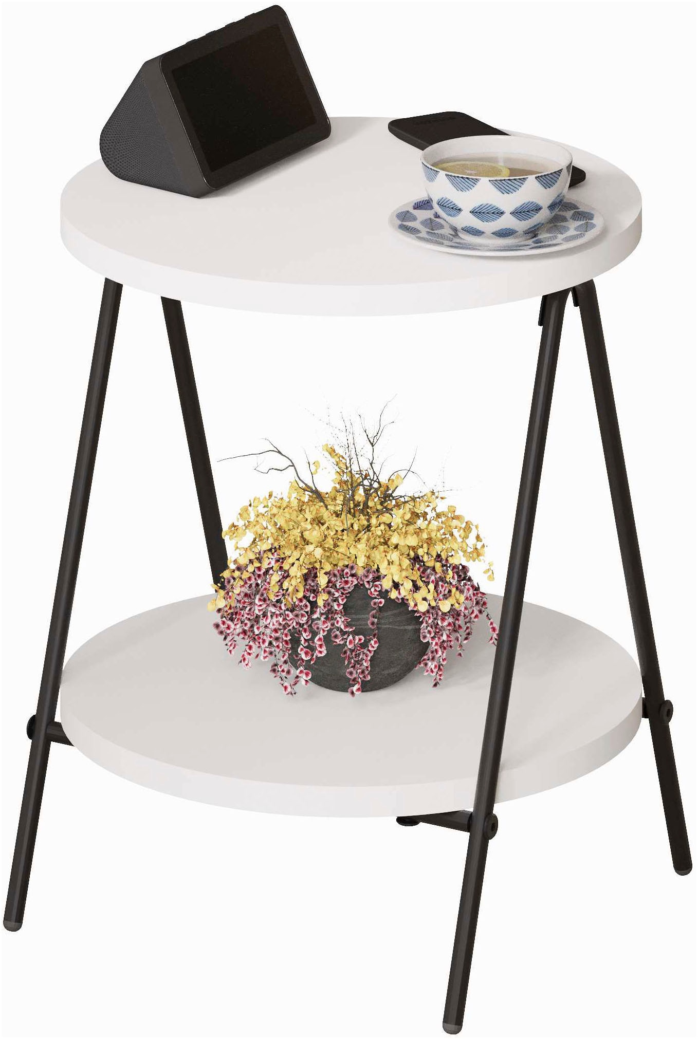 Decortie Beistelltisch »ESSEL BEISTELLTISCH«, (Packung, 1 St.), Leichte Montage, Lagerung, Platzsparend