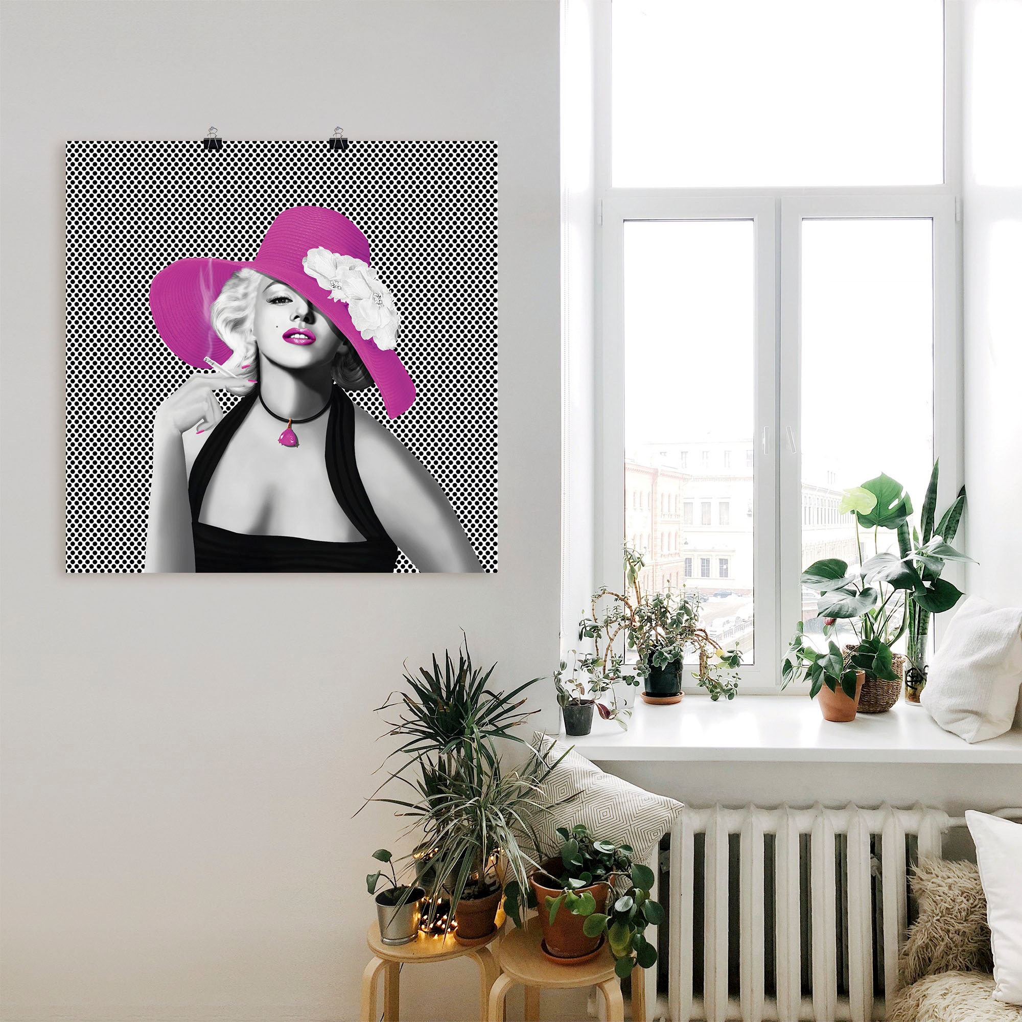 Artland Wandbild »Marilyn in Pop Art«, Stars, (1 St.), als Leinwandbild, Po günstig online kaufen