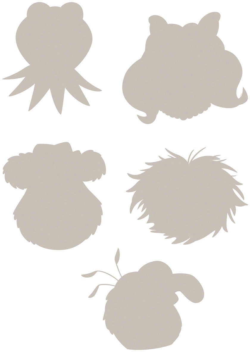 Komar Wandtattoo »Muppets - Größe 50 x 70 cm«, (5 St.), selbstklebend, Wandsticker, Kinderzimmer