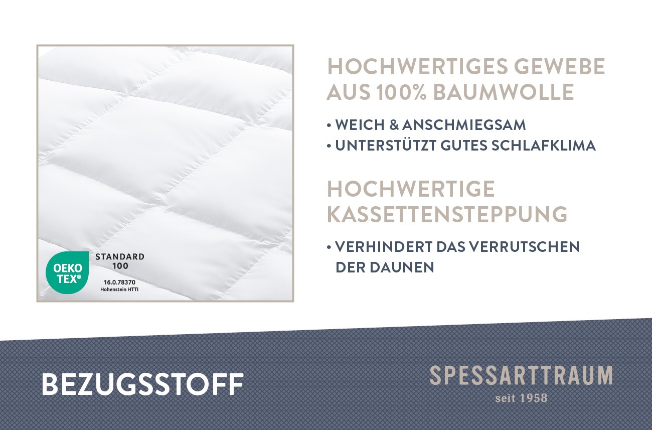 SPESSARTTRAUM Daunenbettdecke »Laax Bettdecke 135x200, 155x220 cm und viele günstig online kaufen