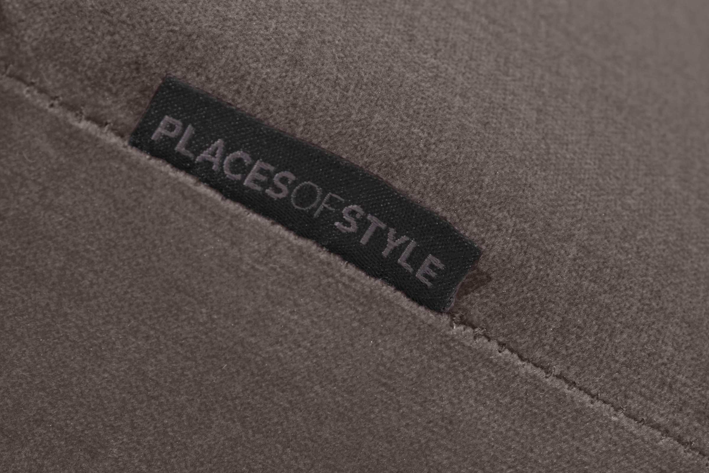 Places of Style Ecksofa »Bloomfield, elegant, viel Platz, Mega Couch, Breite 303cm, L-Form«, extra tiefe Sitzfläche, wahlweise mit Sitztiefenverstellung