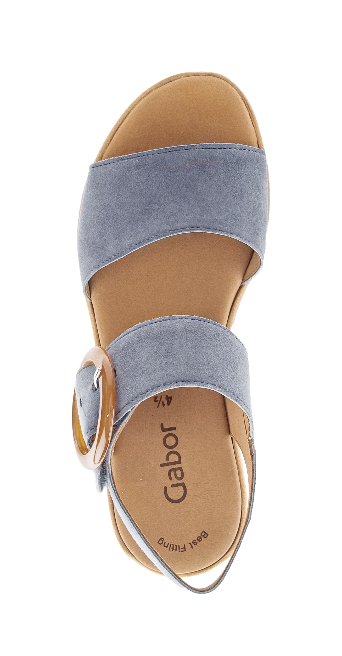 Gabor Keilsandalette  , Riemchensandale, Sommerschuh mit modischer Zierschnalle