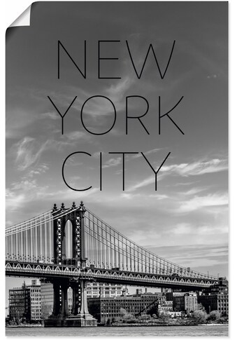 Artland Wandbild »NYC Manhattan Bridge«, New York, (1 St.), in vielen Größen &... kaufen
