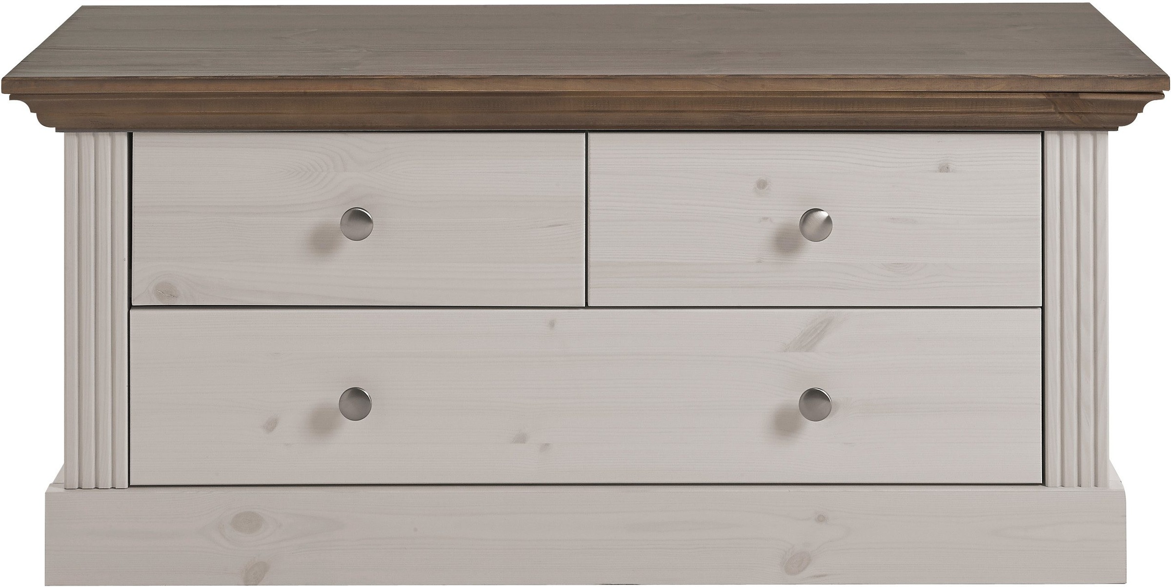 Sitzbank „Skanderborg“, weiß B/H/T: 104 cm x 46 cm x 40 cm