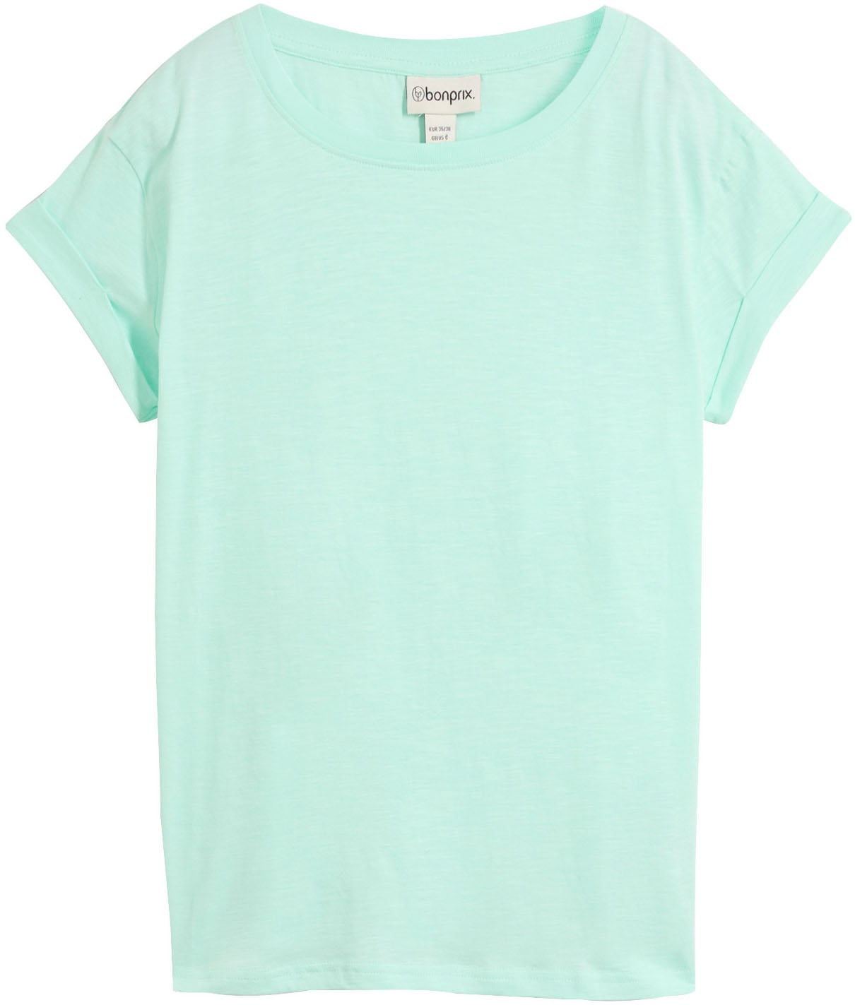 bonprix T-Shirt »Boxy-Shirt« 1 lockere, figurumspielende Passform, Kurzarm, Rundhalsausschnitt