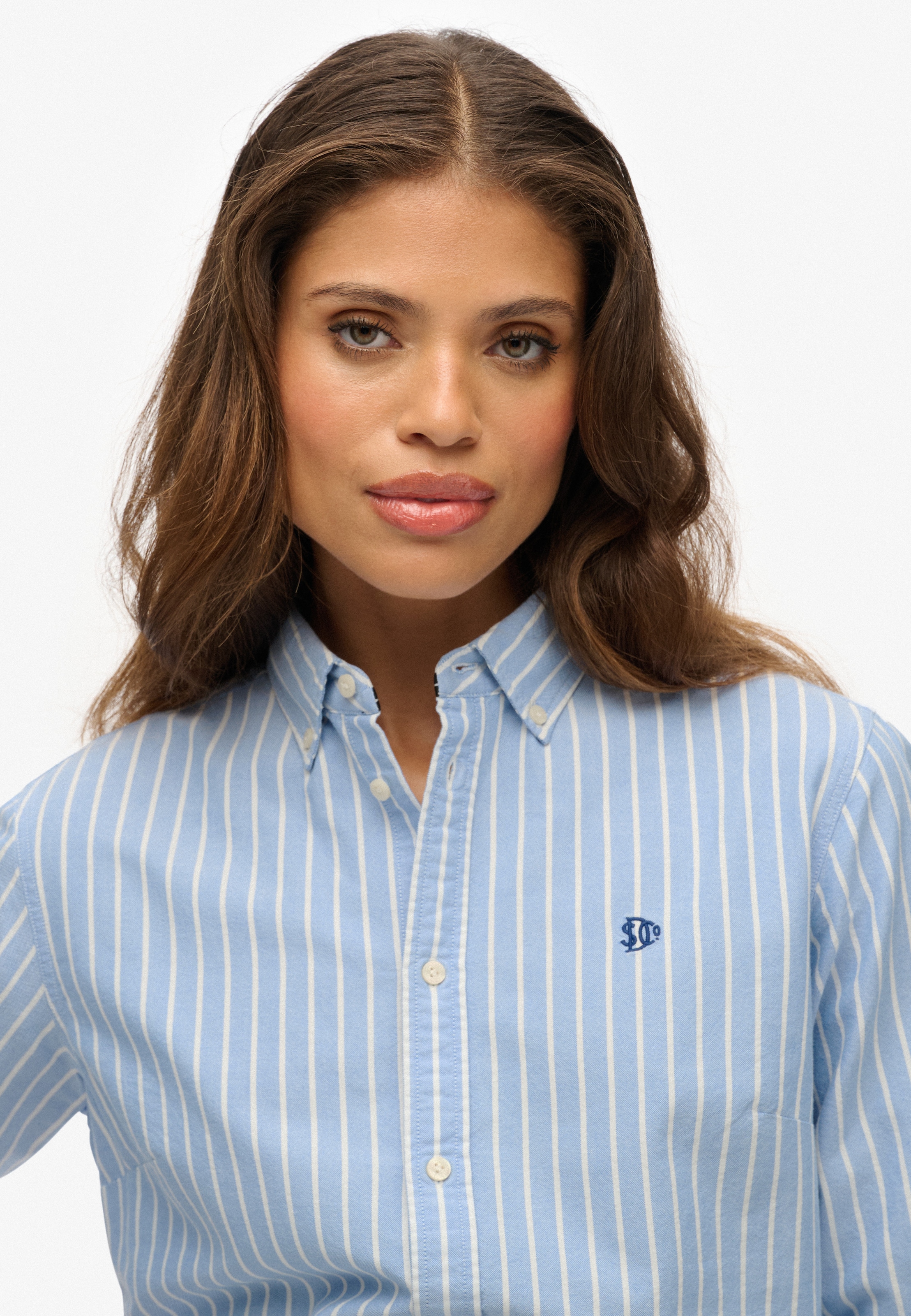 Superdry Hemdbluse »SLIM OXFORD BD L/S SHIRT« Baumwolle, slim fit