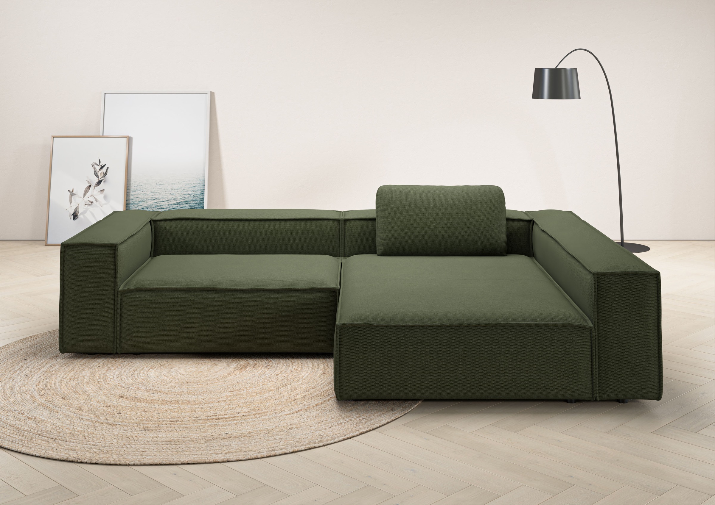 Places of Style Ecksofa »Watertown, moderne XXL L-Form, 306 cm breit«, Komf günstig online kaufen