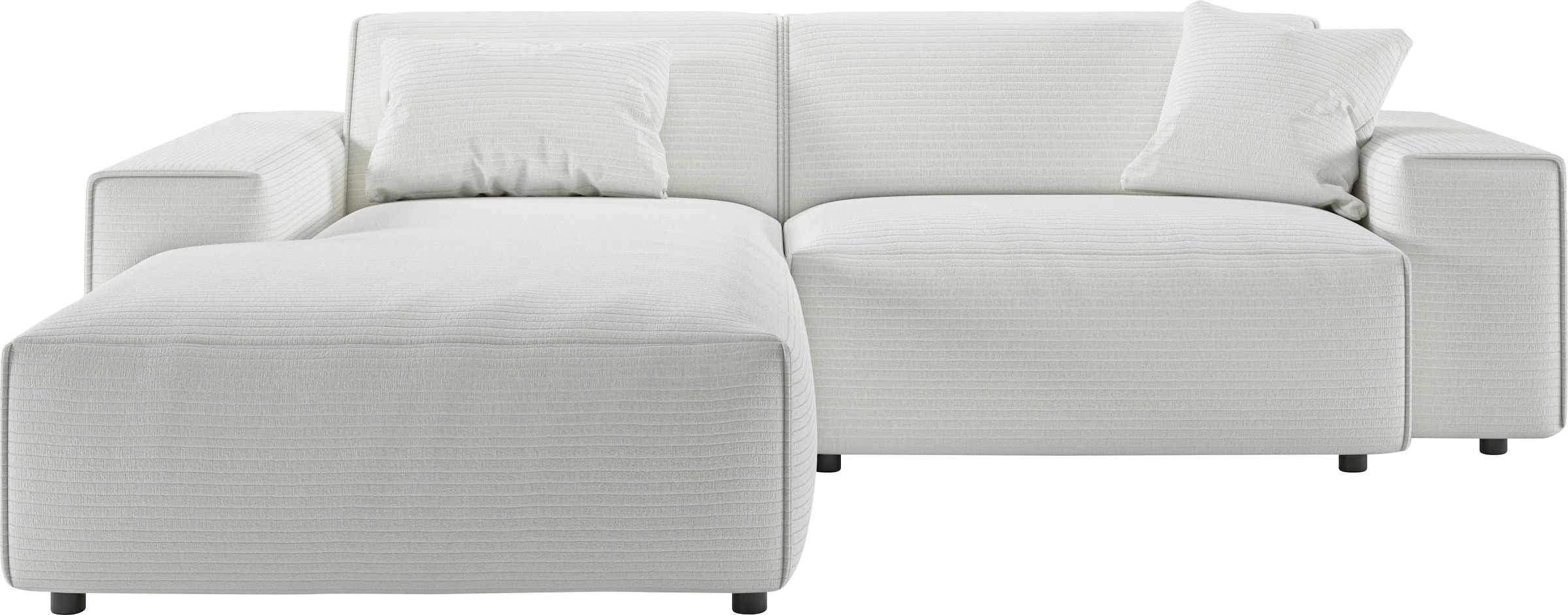 andas Ecksofa »Glimminge L-Form auch in Breitcord, Feincord + Easy care-Bezug,«, Breite 234, Zierkissen