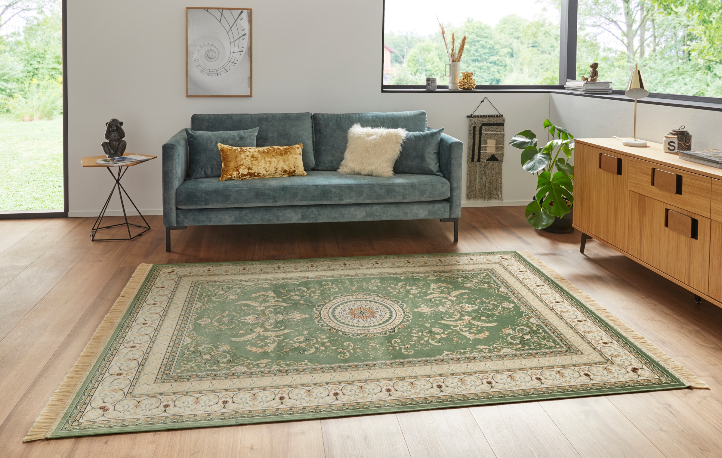HANSE Home Teppich »Antik Negar«, rechteckig, 5 mm Höhe, Orientalisch mit Fransen, Orient, Wohnzimmer, Schlafzimmer, Esszimmer