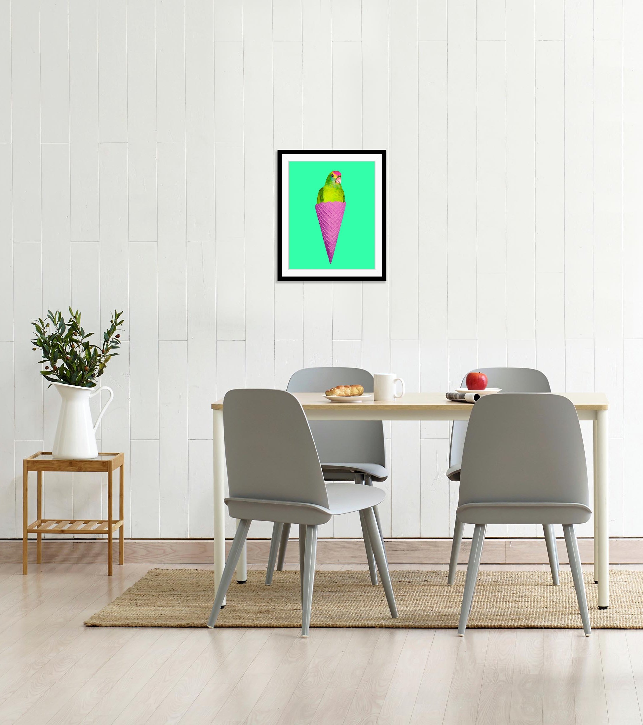 queence Bild »Merle«, Eis-Vögel-Vogelbilder-Süßigkeiten-Süßspeisen-Foto-Kun günstig online kaufen