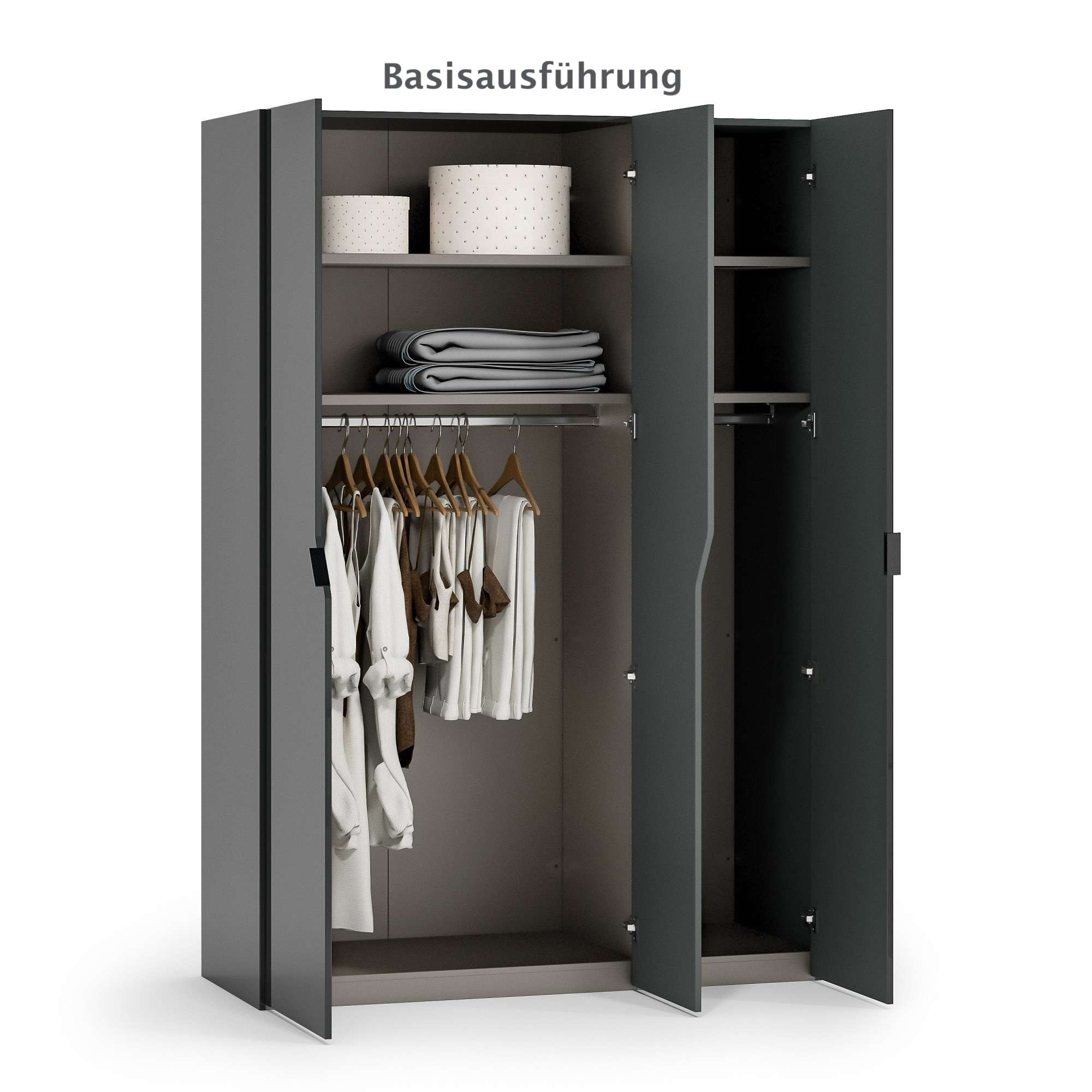 INOSIGN Kleiderschrank »AMETISTA, Drehtürenschrank, designgeformten Fronten«, Made in Italy, hochglanz lackiert, Basisausführung, Zubehör extra