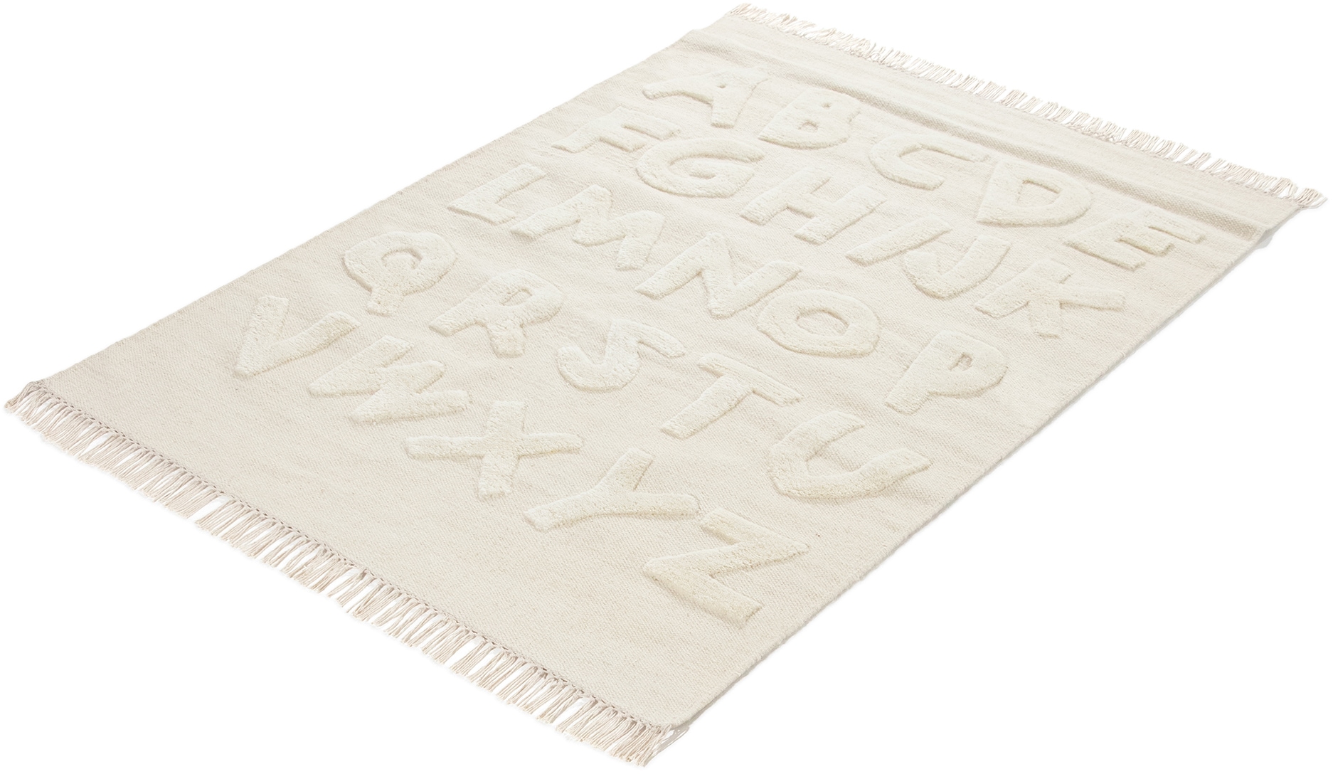 carpetfine Kinderteppich »ABC Alphabet« rechteckig 0,6 mm Höhe