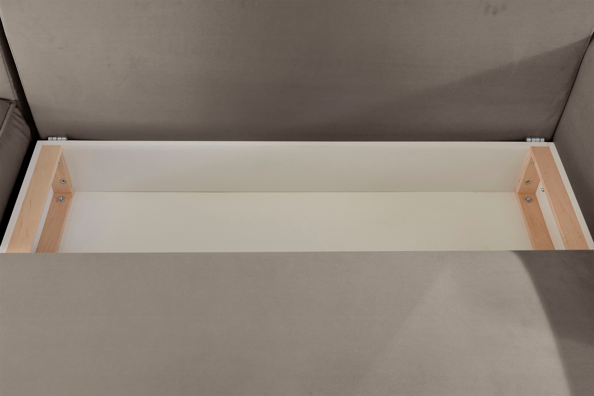 INOSIGN Ecksofa »Marva L-Form«, incl. Bettfunktion und Bettkasten, Federkern