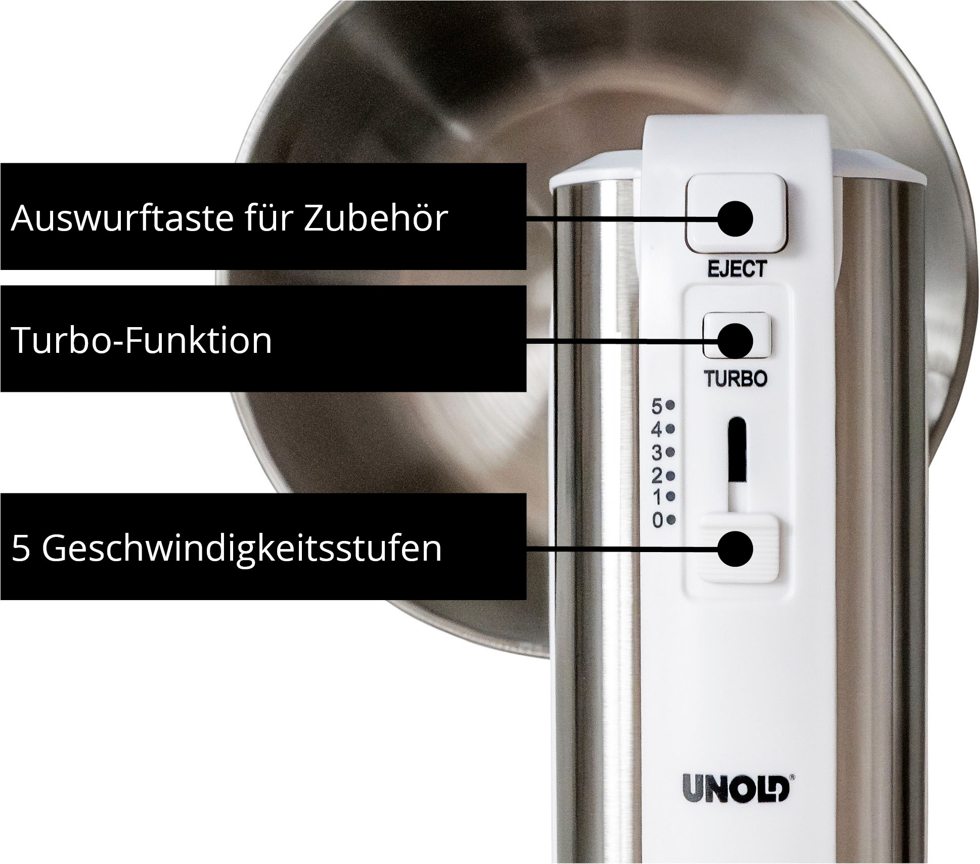 Unold Handmixer »78720 mit Rührschüssel Hannah«, 500 W