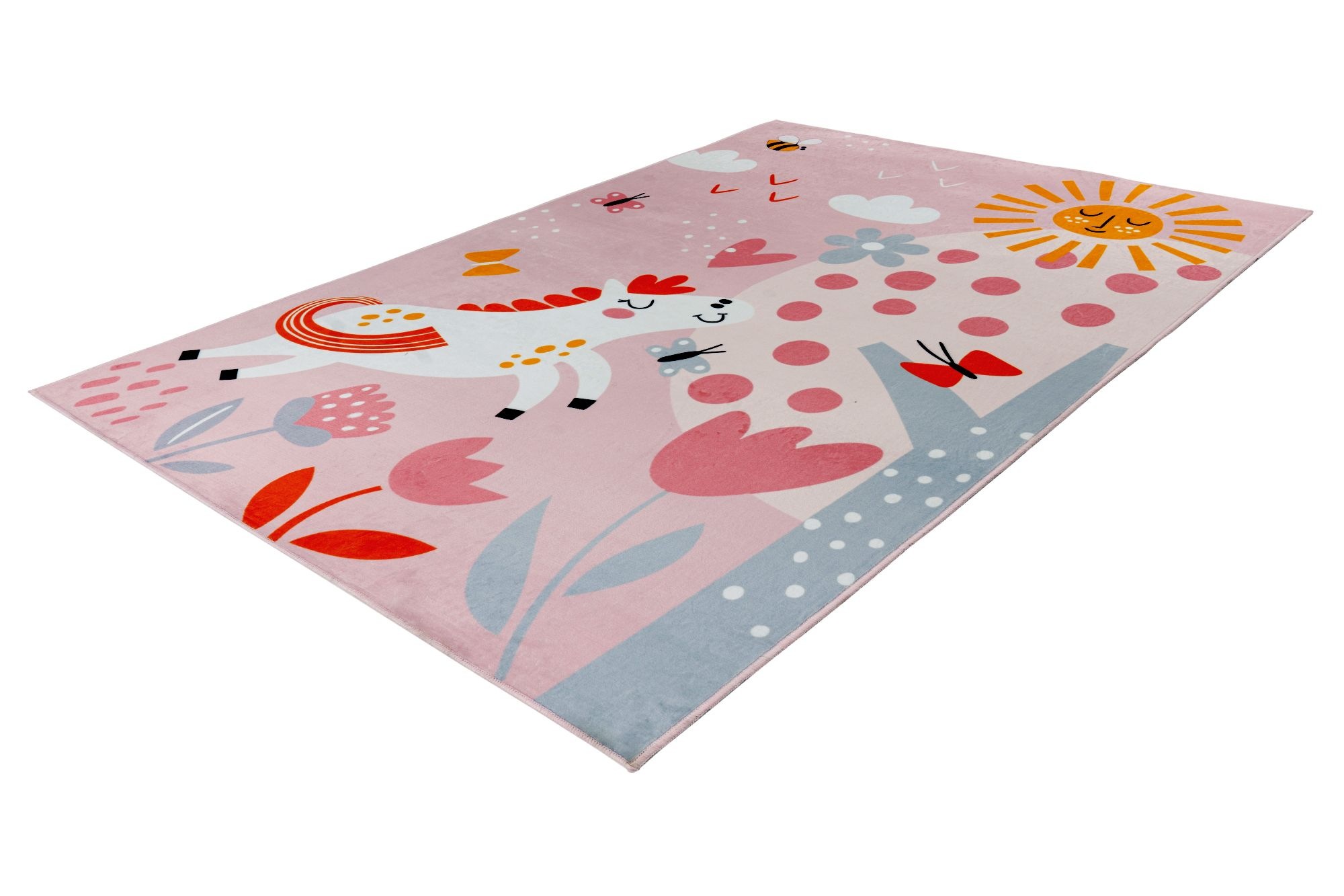 Obsession Kinderteppich »Magic Kids ML 101«, rechteckig, 8 mm Höhe, niedliches Pferde Motiv, waschbar, Kinderzimmer