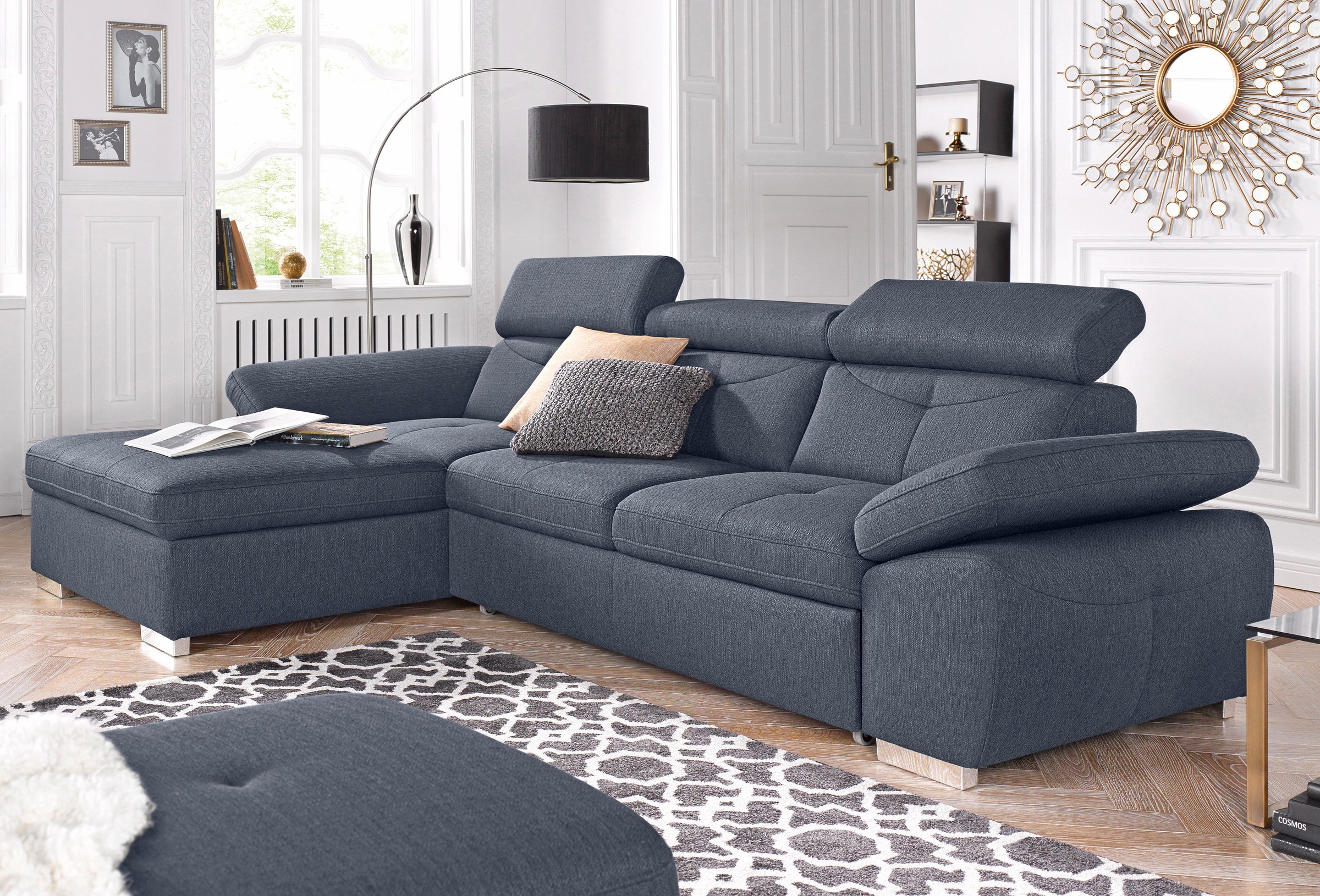 exxpo - sofa fashion Ecksofa »Spring, super bequem, mit Armteil- und Kopfte günstig online kaufen