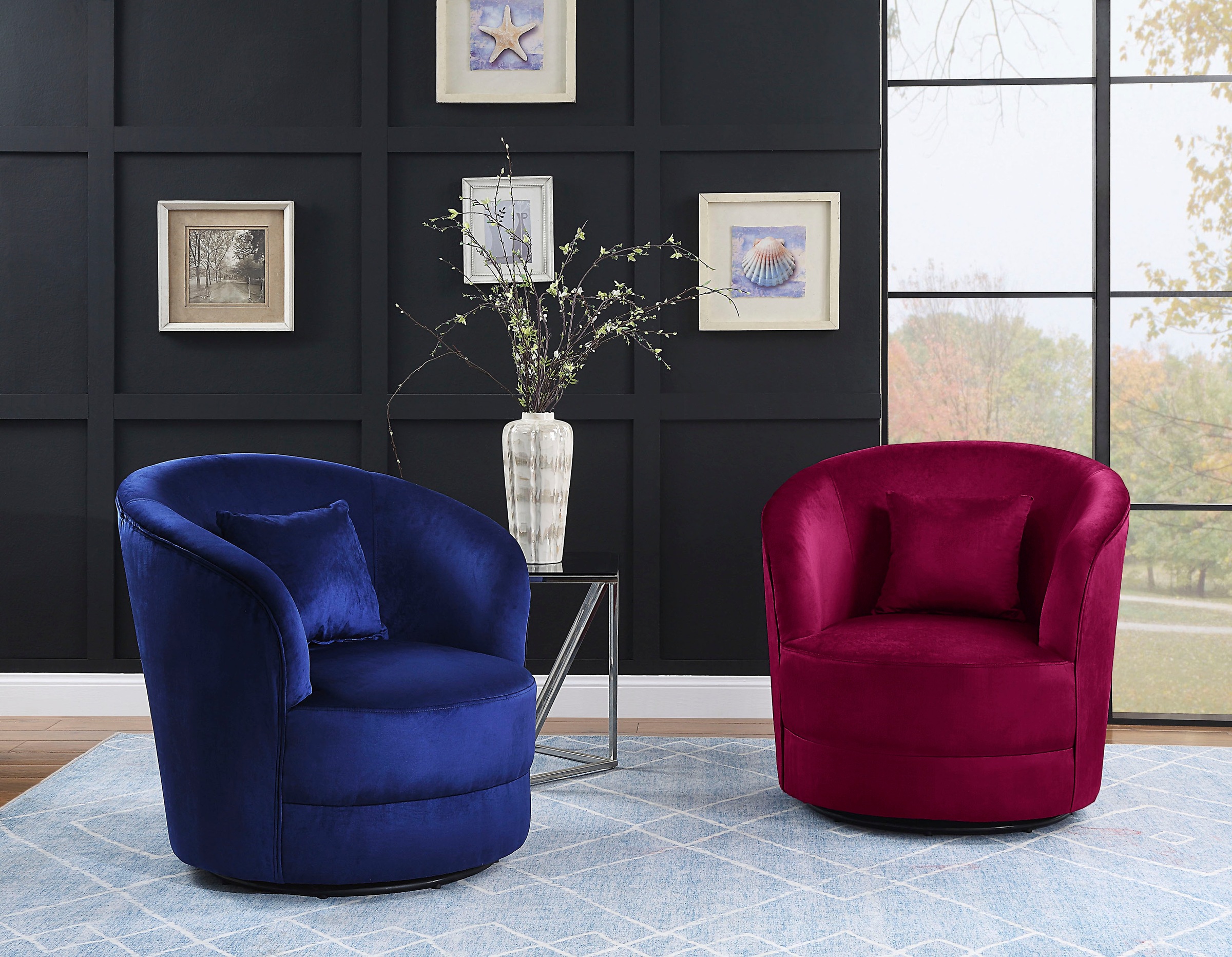 ATLANTIC home collection Drehsessel »Colin«, 360Â° frei drehend, in Samtvel günstig online kaufen
