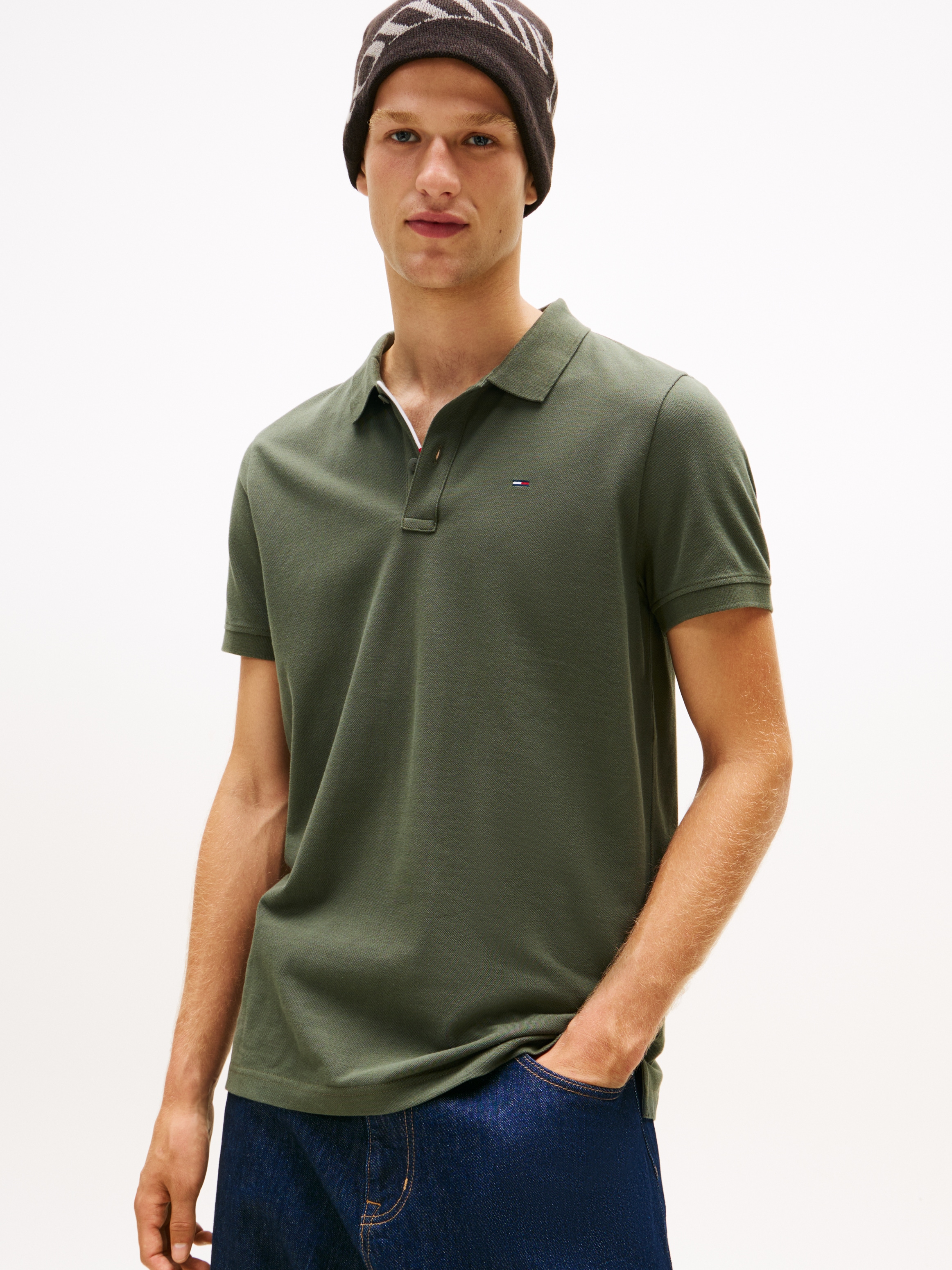 Tommy Jeans Poloshirt »TJM SLIM PLACKET POLO EXT«