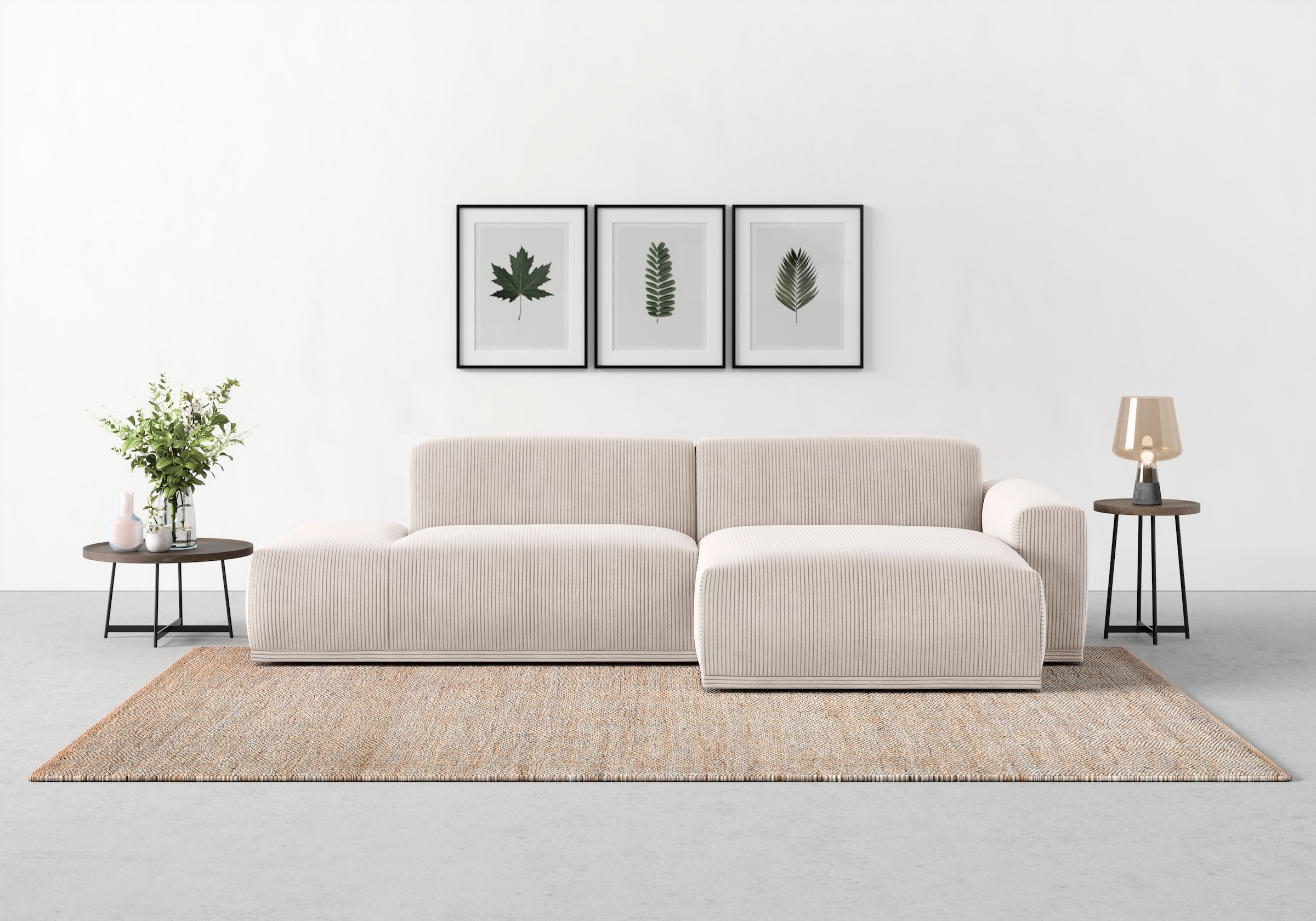 TRENDMANUFAKTUR Ecksofa »Braga, mit hochwertigem Kaltschaum, L-Form, in Cor günstig online kaufen