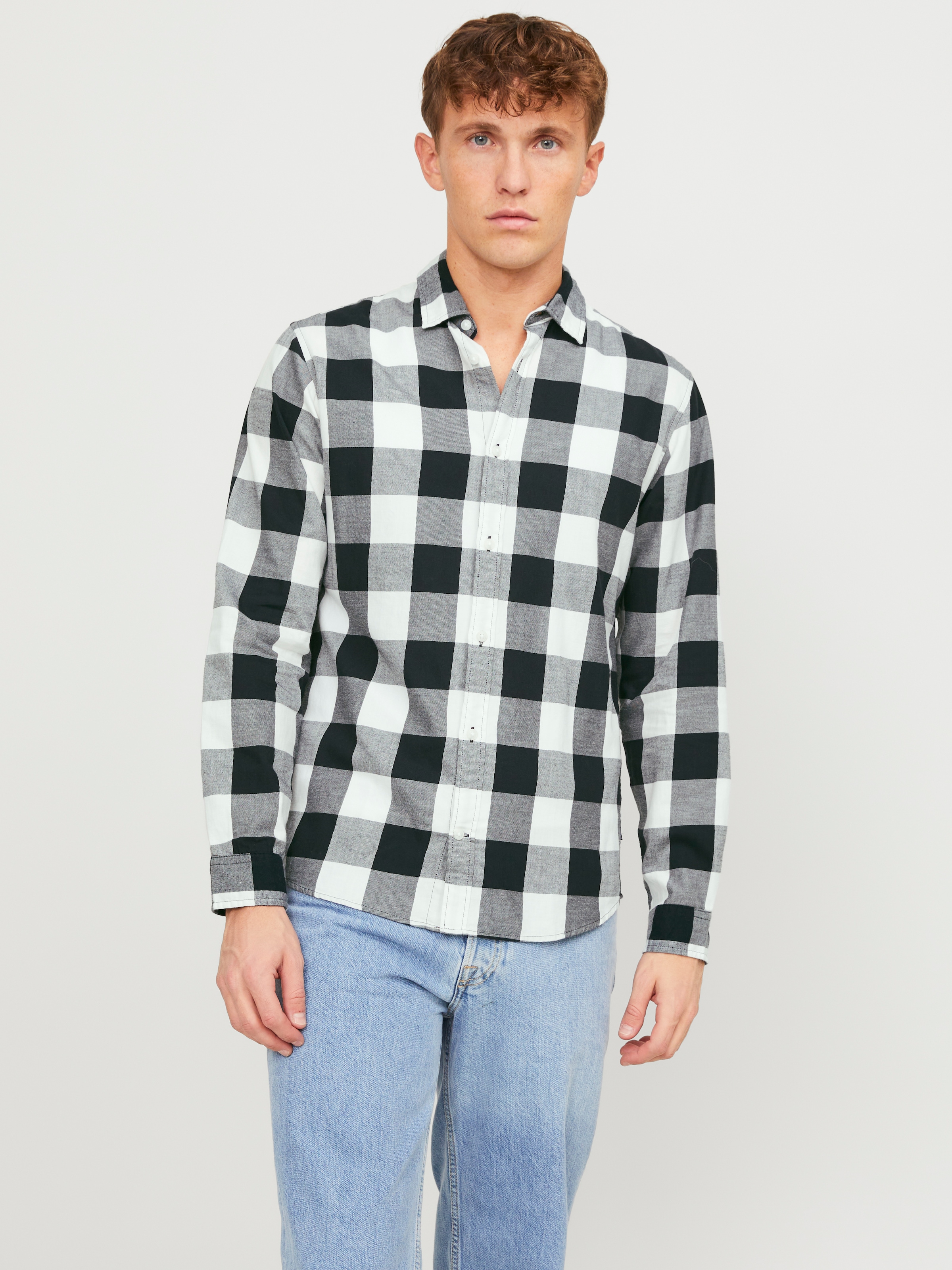 Jack & Jones Karohemd »JJ JJEGINGHAM TWILL SHIRT L/«
