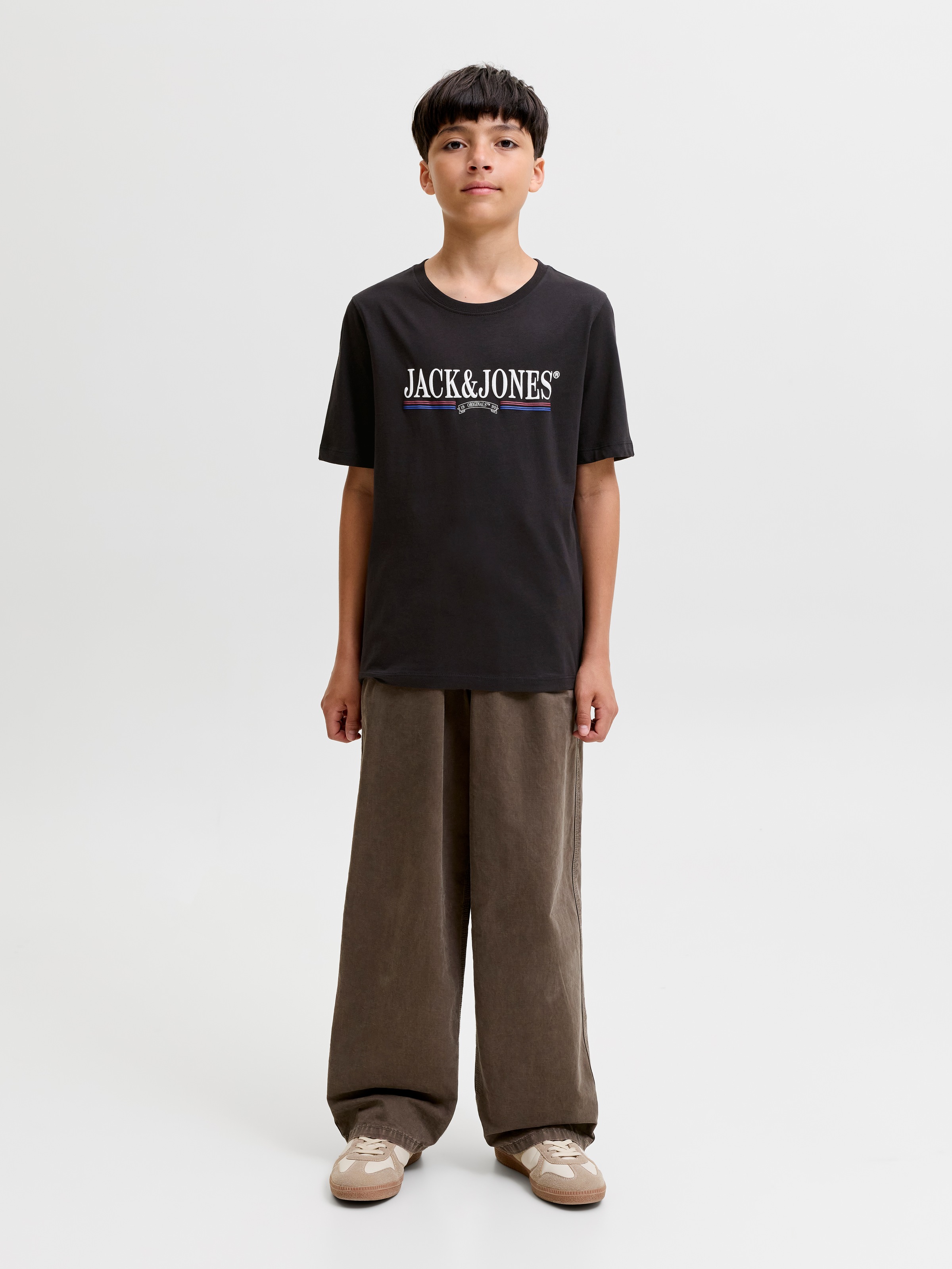 Jack & Jones Junior Rundhalsshirt »JORFREDERIKSBERG GRAPHIC BOX TEE SS JNR« Baumwolle, regular fit