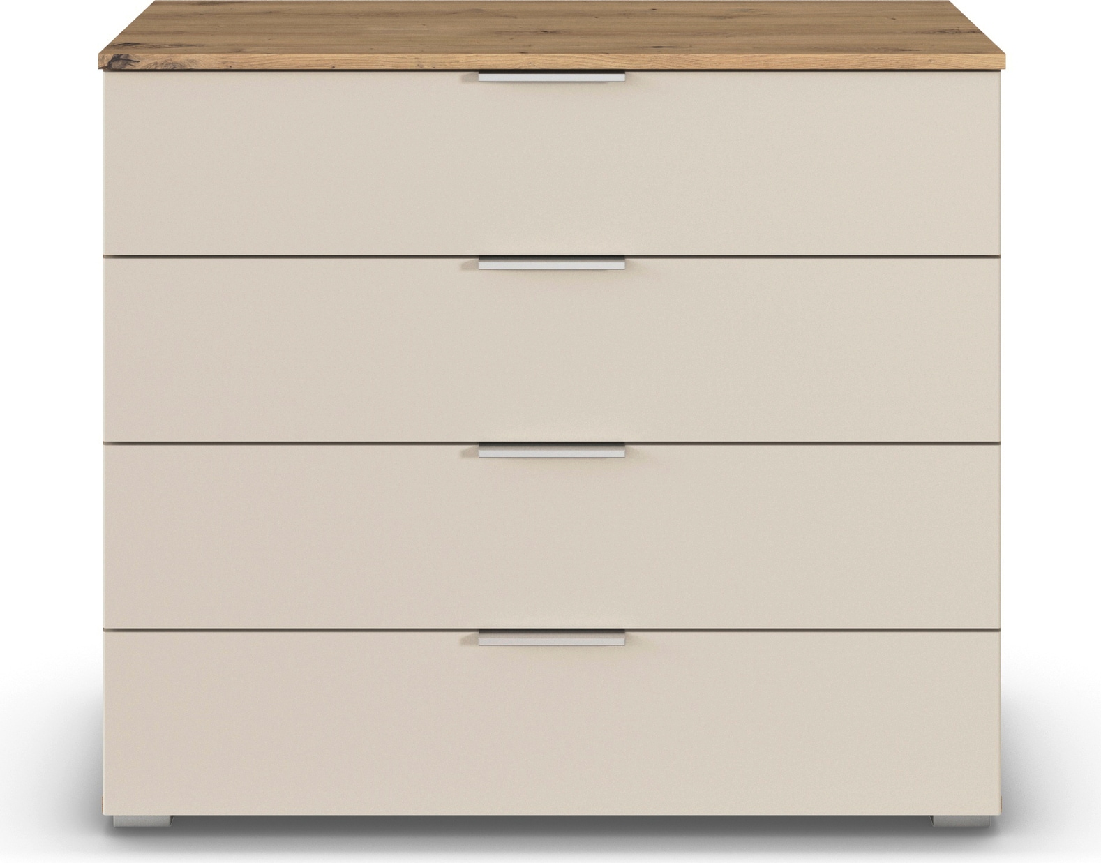 rauch Schubkastenkommode »Sideboard Schubladenkommode AGORDO mit Dekor- oder Hochglanzfront«, (in zwei Griff-Farben), Breite 93 cm mit 4 großen Schubladen für viel Stauraum MADE IN GERMANY