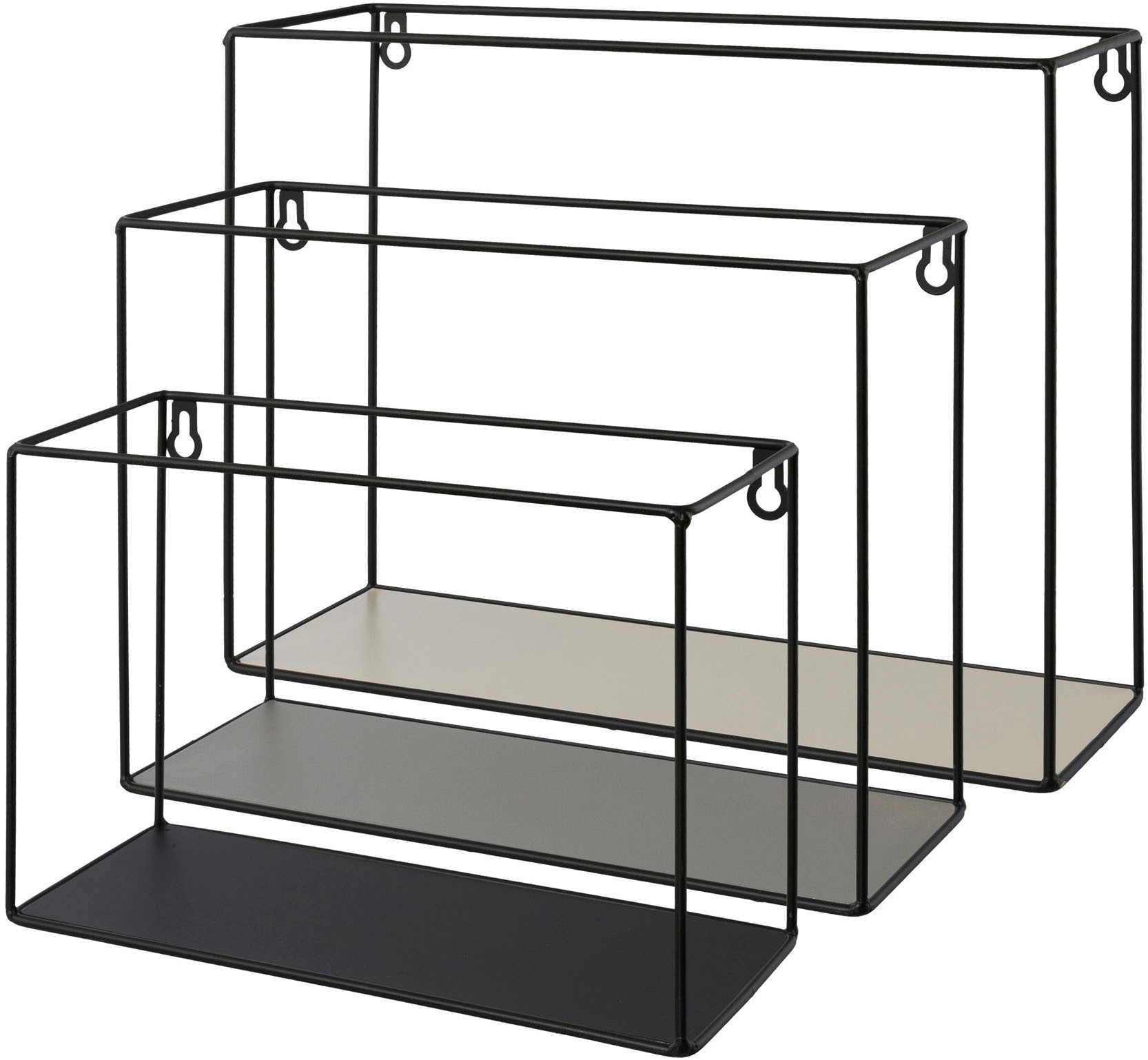 Creativ home Deko-Wandregal »Wandregal« 3 Stk. tlg. günstig online kaufen