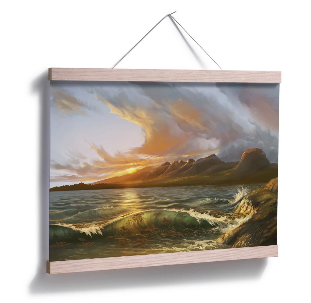 Wandposter Wall-Art Landschaft«, Meer (1 Poster Wandbild, auf St.), Küste Landschaft, kaufen »England Rechnung Bild, Poster,