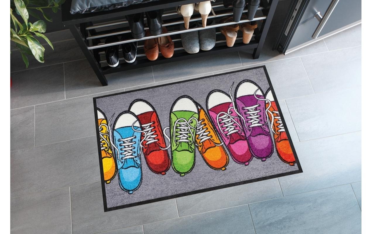 Salonloewe Fußmatte »bunte Turnschuhe Fussmatte« quadratisch