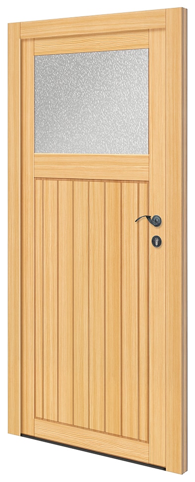 RORO Türen & Nebeneingangstür 25«, Fenster BxH: online Fichte, bestellen 98x198 cm, Griffgarnitur, ohne Türrahmen »OTTO inklusive