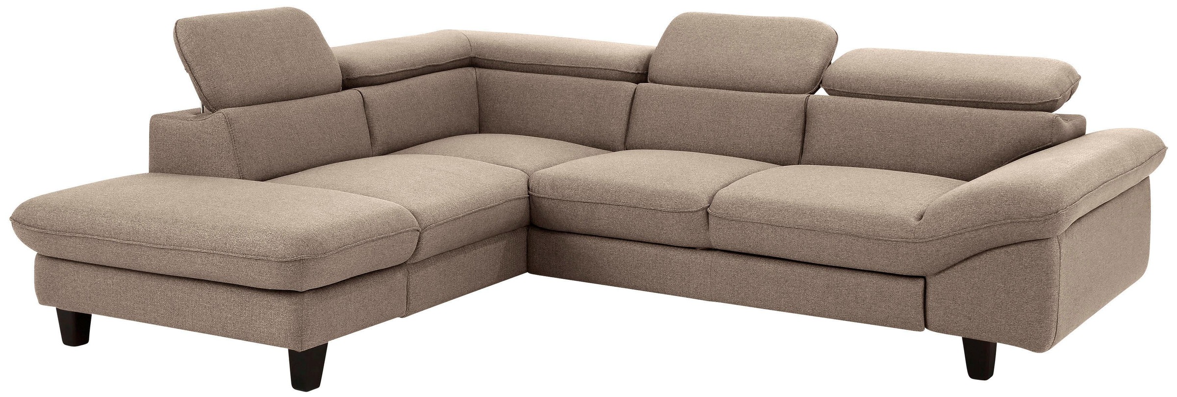 Home affaire Ecksofa »Pilot L-Form«, mit Kopfteilverstellung, wahlweise mit Bettfunktion & Bettkasten