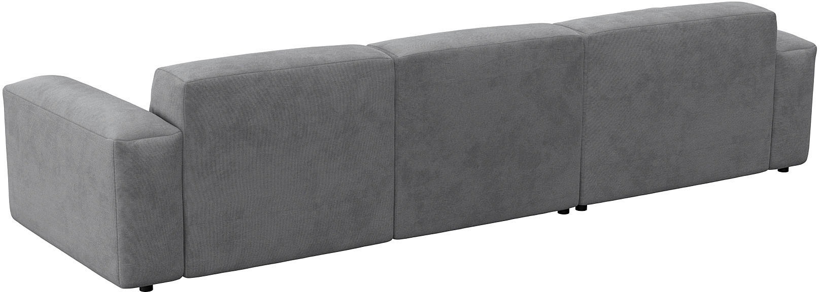 FLEXLUX Ecksofa »Lucera bequem und komfortabel durch hochwertigen Sitzaufbau, L-Form«, modern & anschmiegsam, Kaltschaum, Stahl-Wellenunterfederung