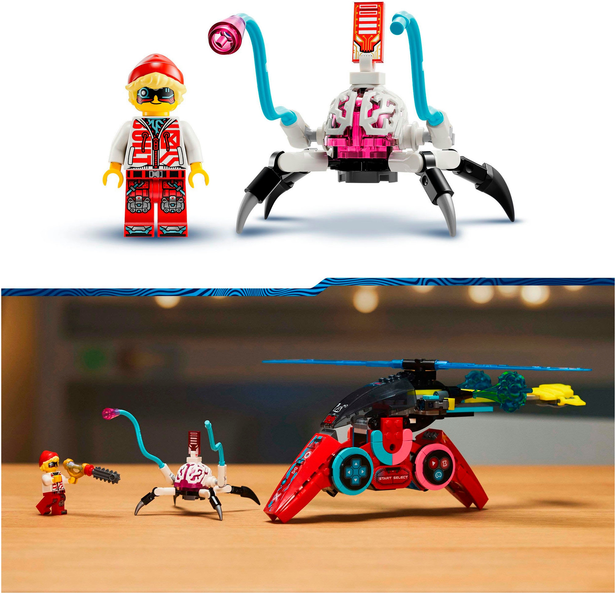 LEGO® Konstruktionsspielsteine »Coopers fliegender Videospiel-Controller (71489), LEGO DREAMZzz«, (266 St.), Made in Europe