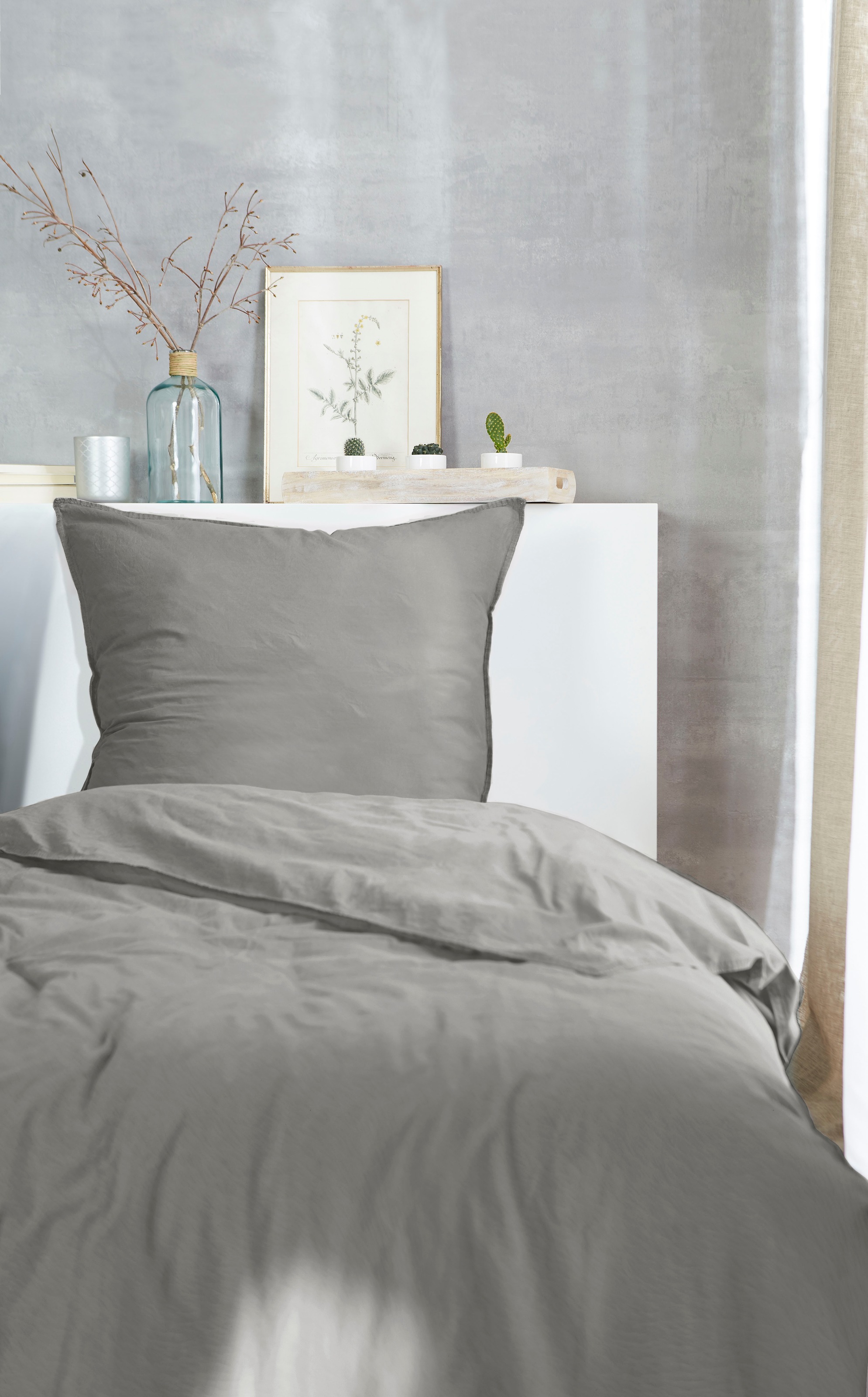 Primera Bettwäsche »Primera Stone-Washed Flanell«, Bettwäsche aus samtig we günstig online kaufen