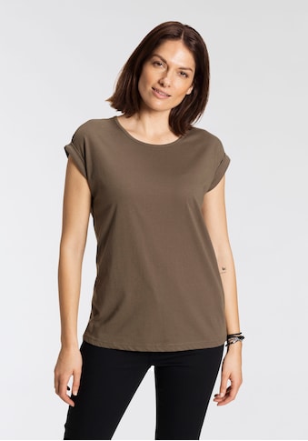 Boysen's T-Shirt, mit überschnittenen Schultern & kleinem Ärmelaufschlag kaufen