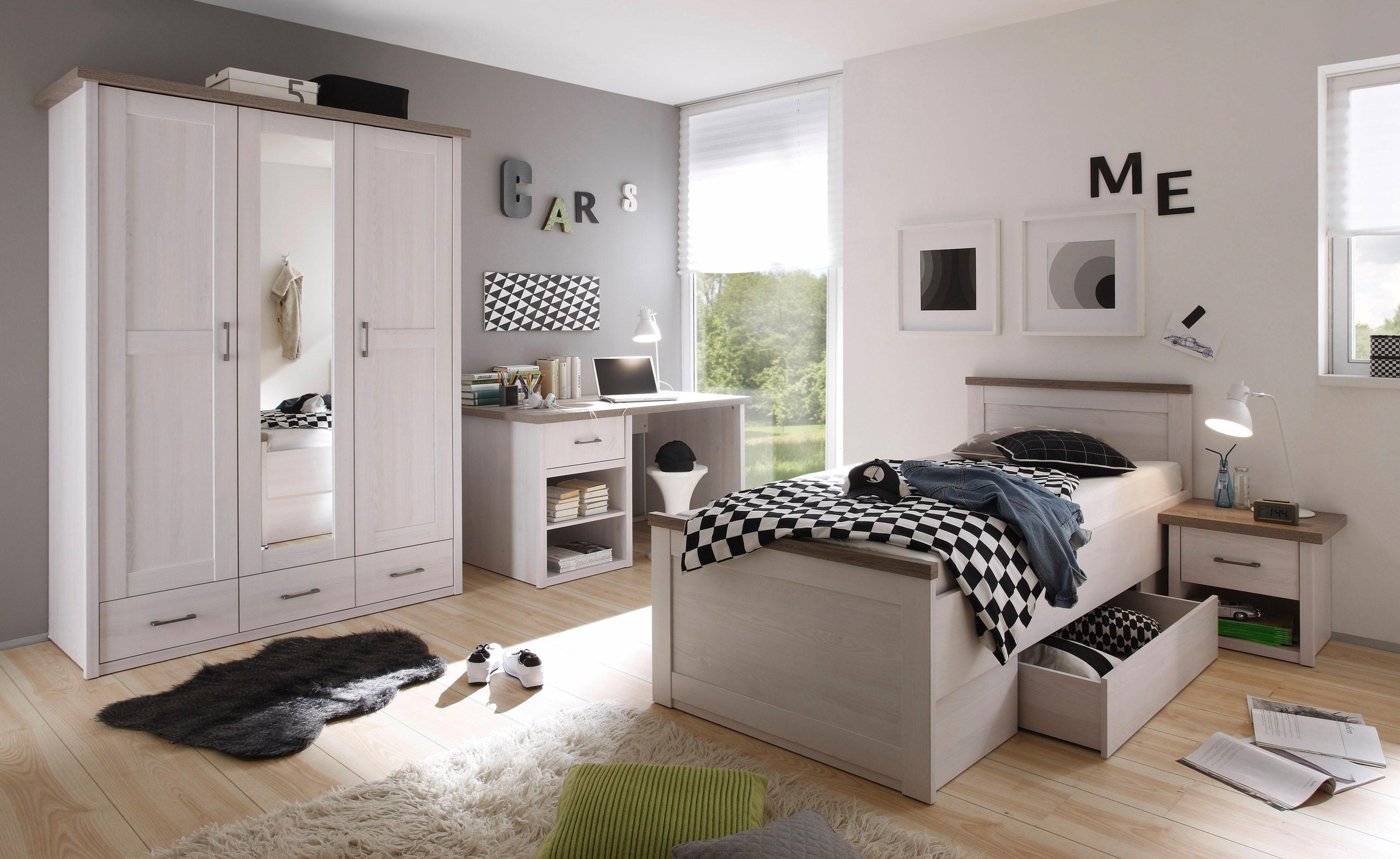 Begabino Jugendzimmer-Set »Luca, TOPSELLER Möbel-Set komplett Zimmer«, (Set günstig online kaufen