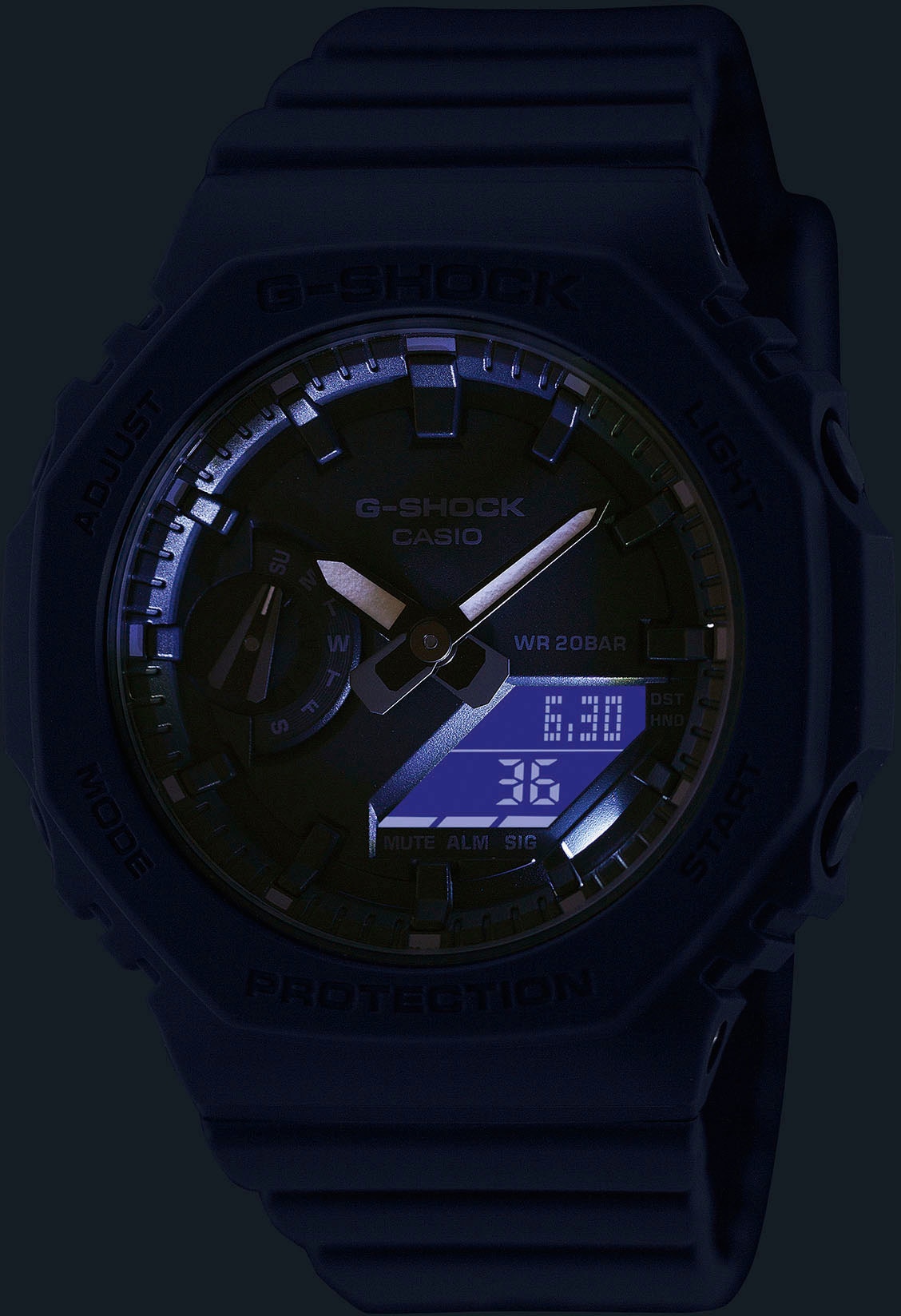 CASIO G-SHOCK Chronograph, Quarzuhr, Armbanduhr, Damen, Herren, digital, bis 20 bar wasserdicht